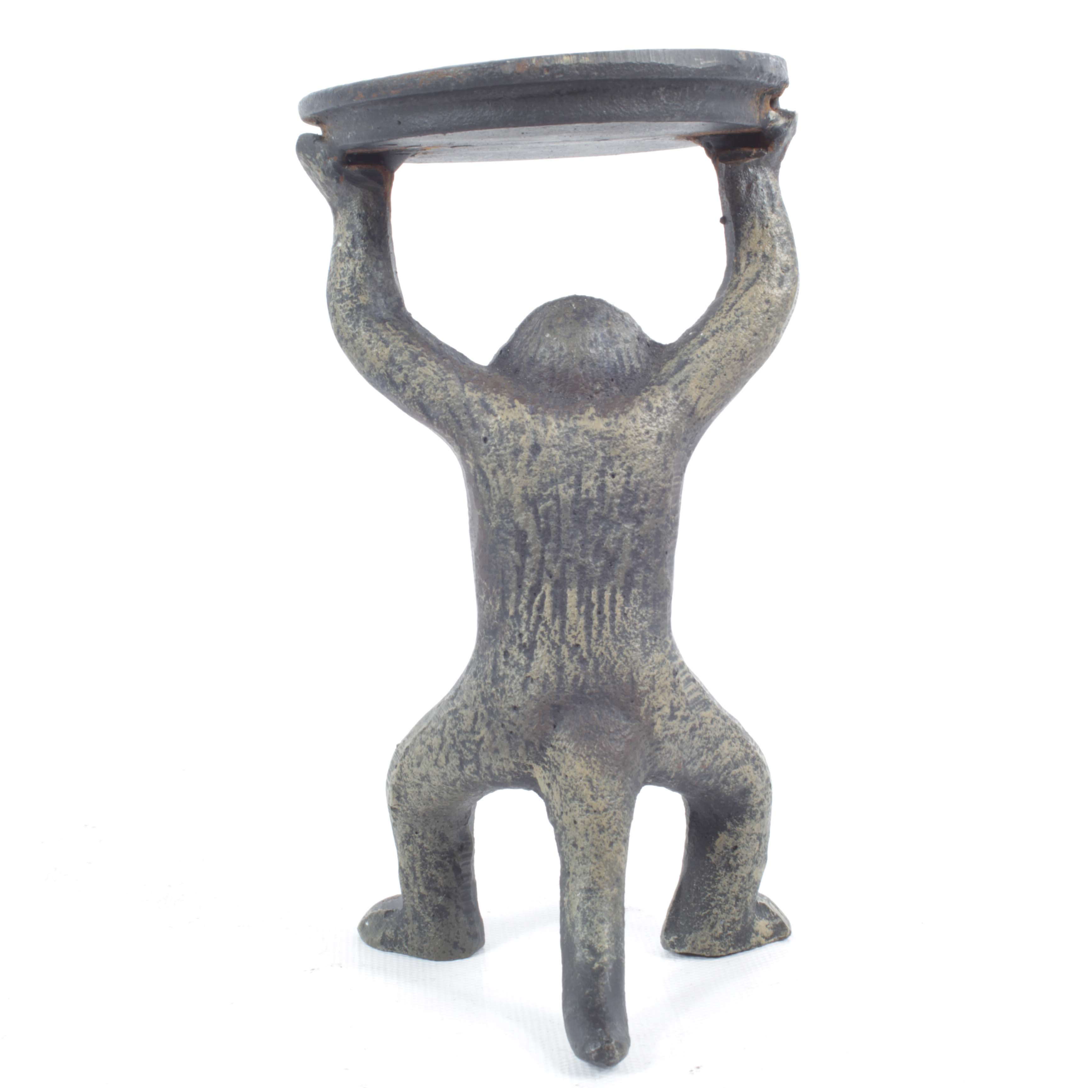 Cast Iron Monkey Pricket Candle Holders EBTH