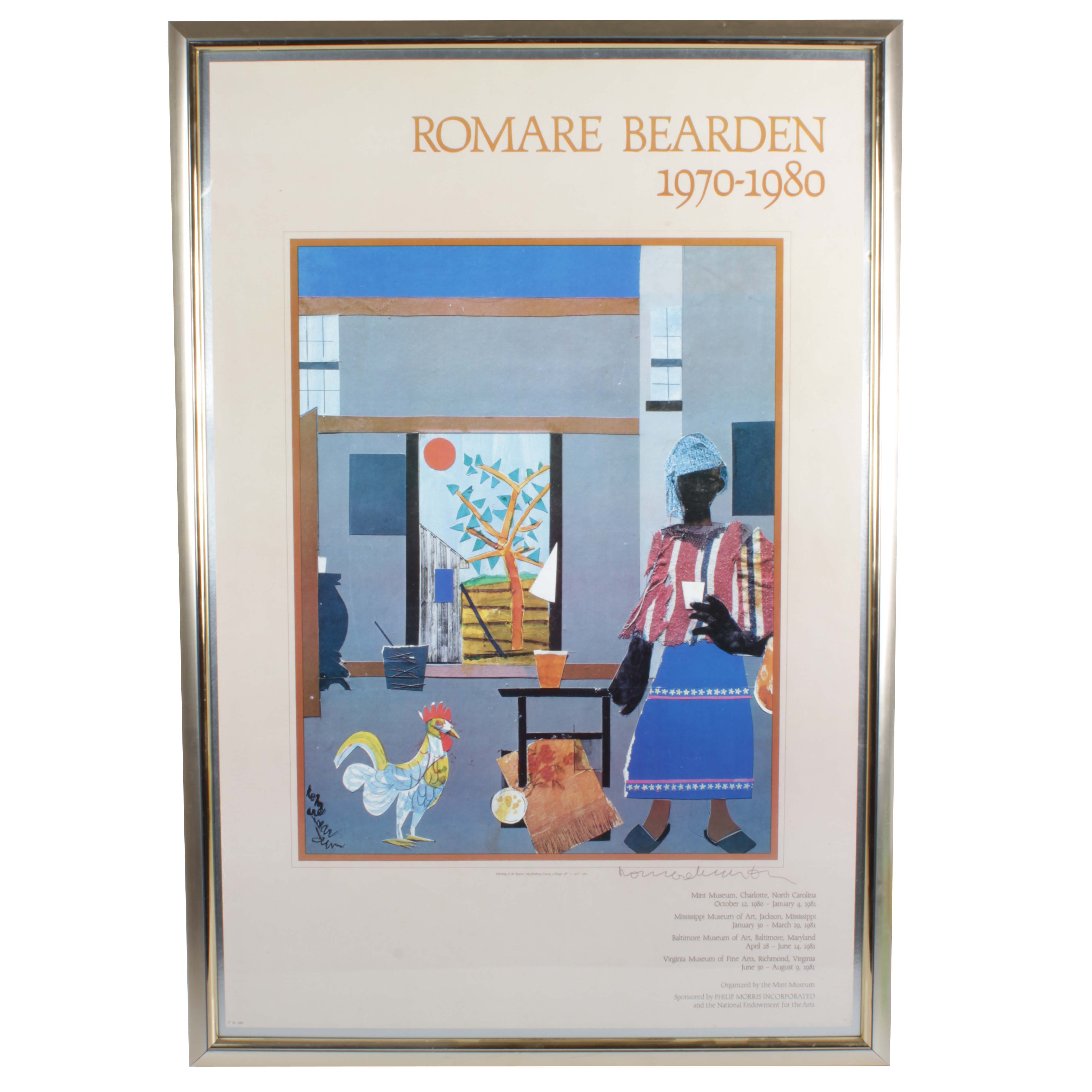BEARDEN ROMARE MORNING OF THE ROOSTER 1980