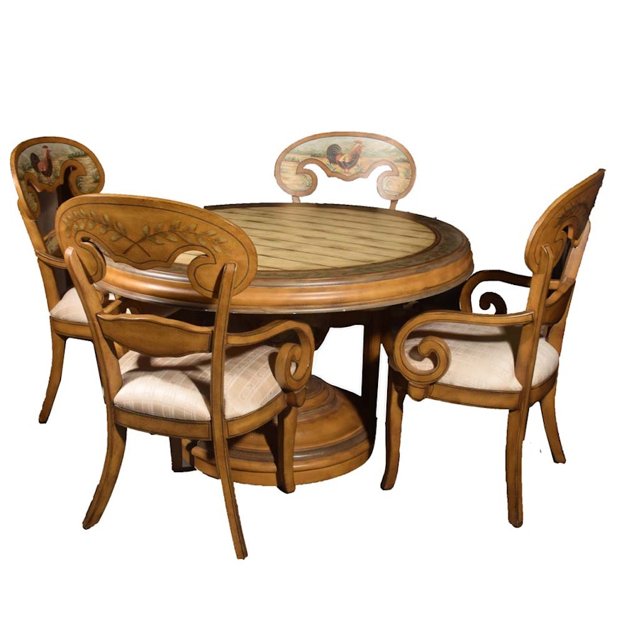 French Country Painted Dining Room Set By Pulaski Contemporary