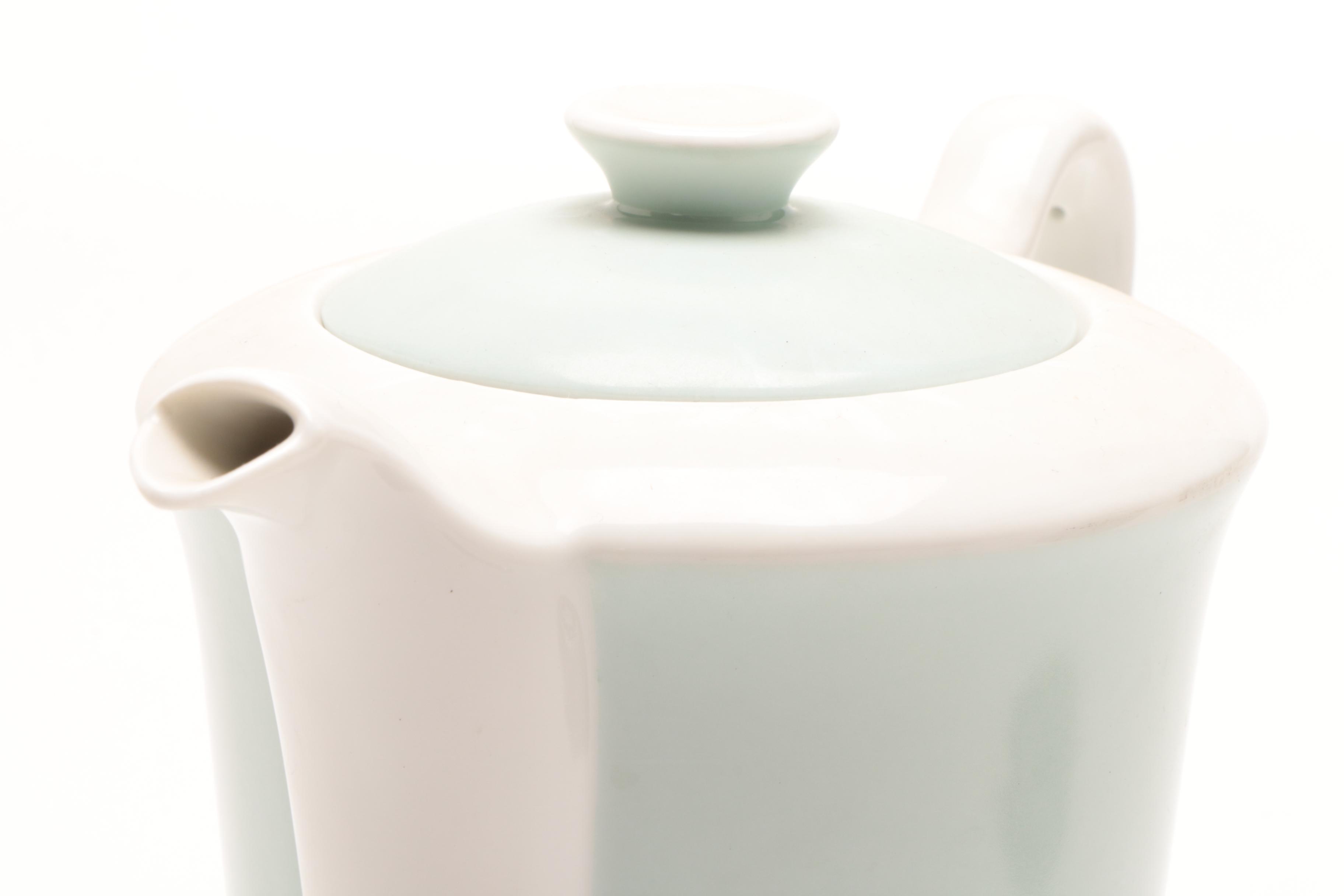 French Limoges Blue and White Porcelain Tea Set EBTH