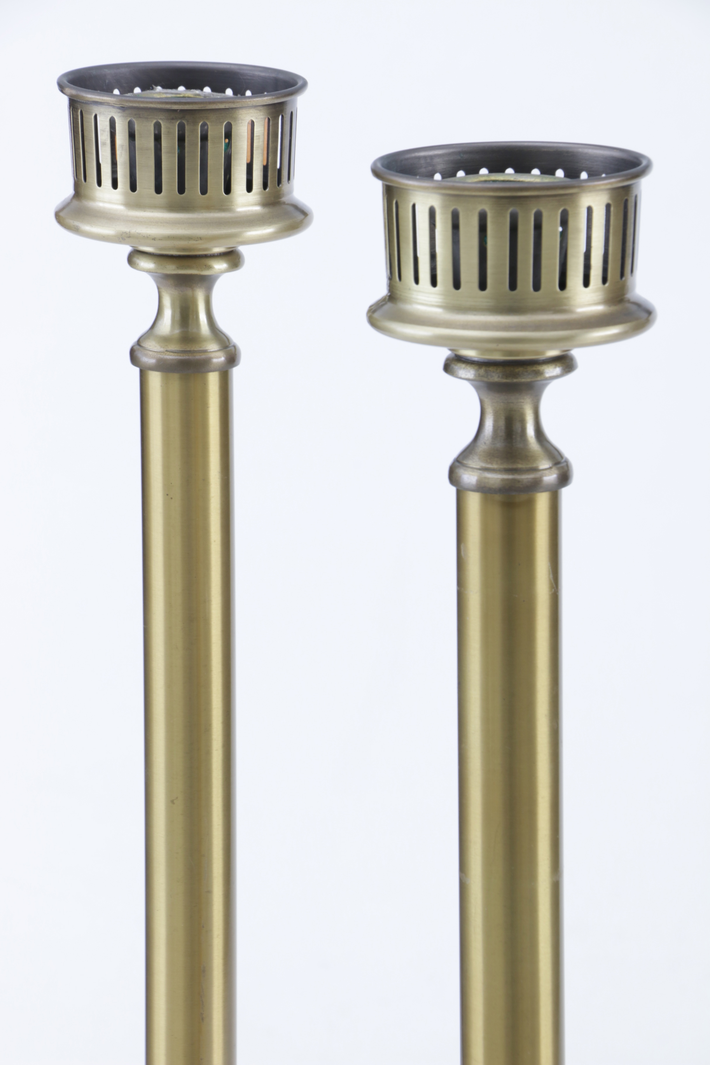Brass Funeral Candle Holders EBTH