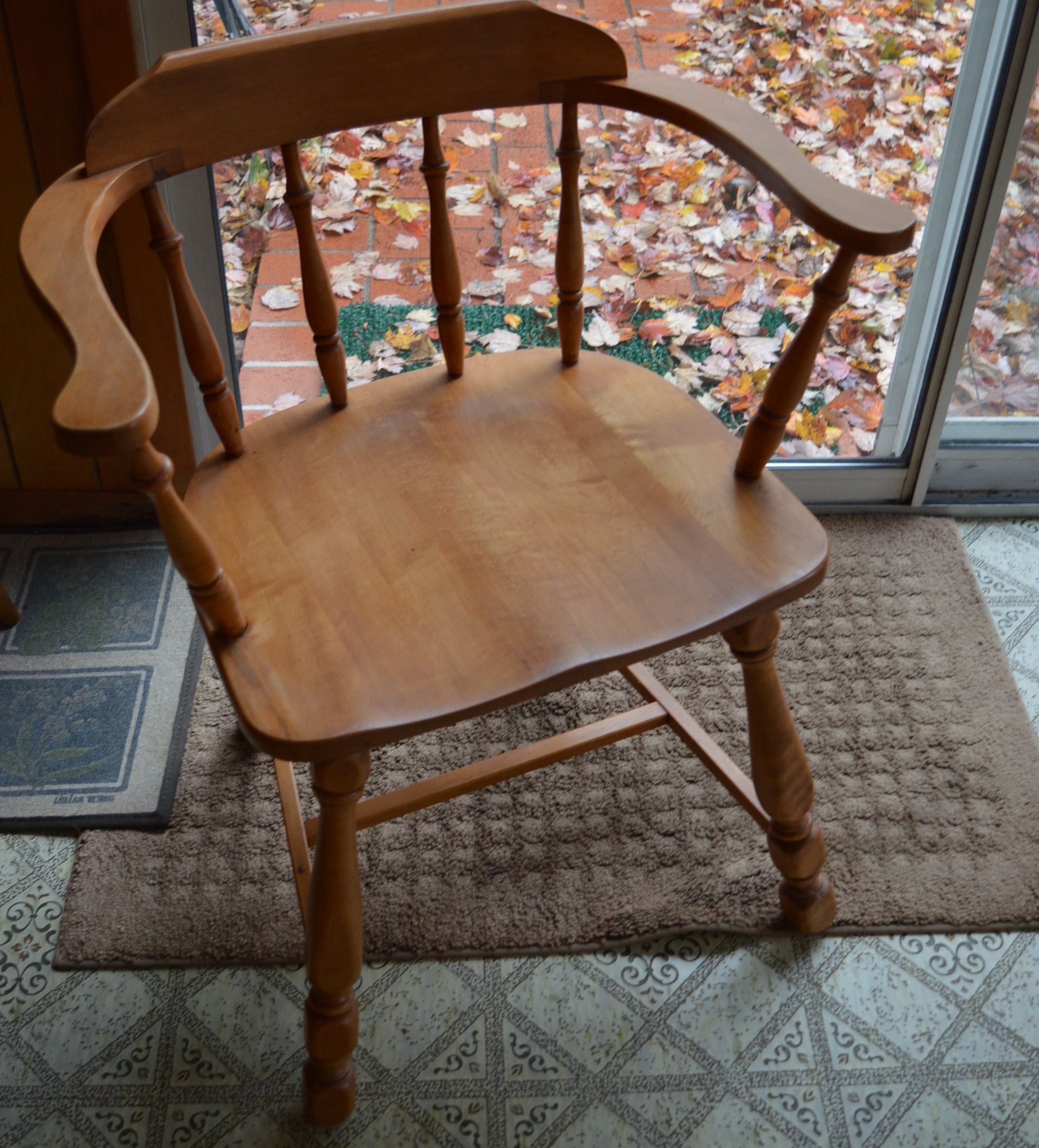 Three Vintage Maple Chairs EBTH