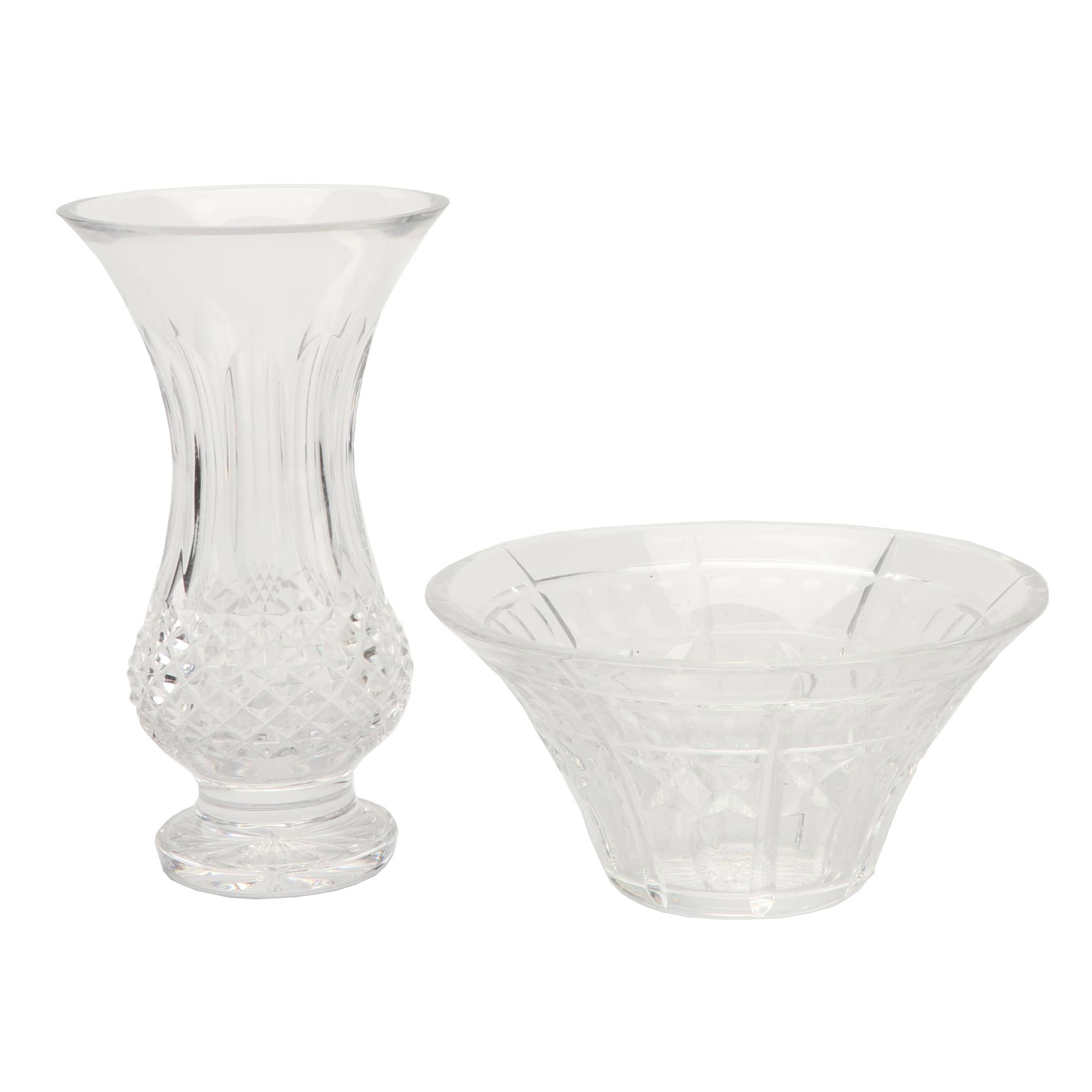 Waterford Crystal "Colleen" Vase and Flared Bowl EBTH