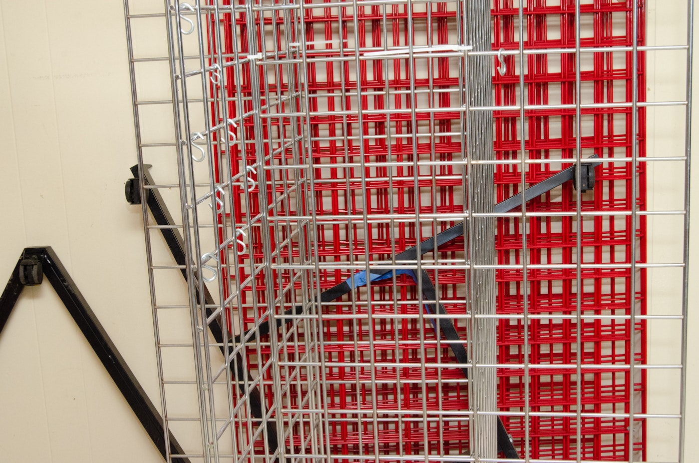 Three Metal Grid Free-Standing Display Racks | EBTH