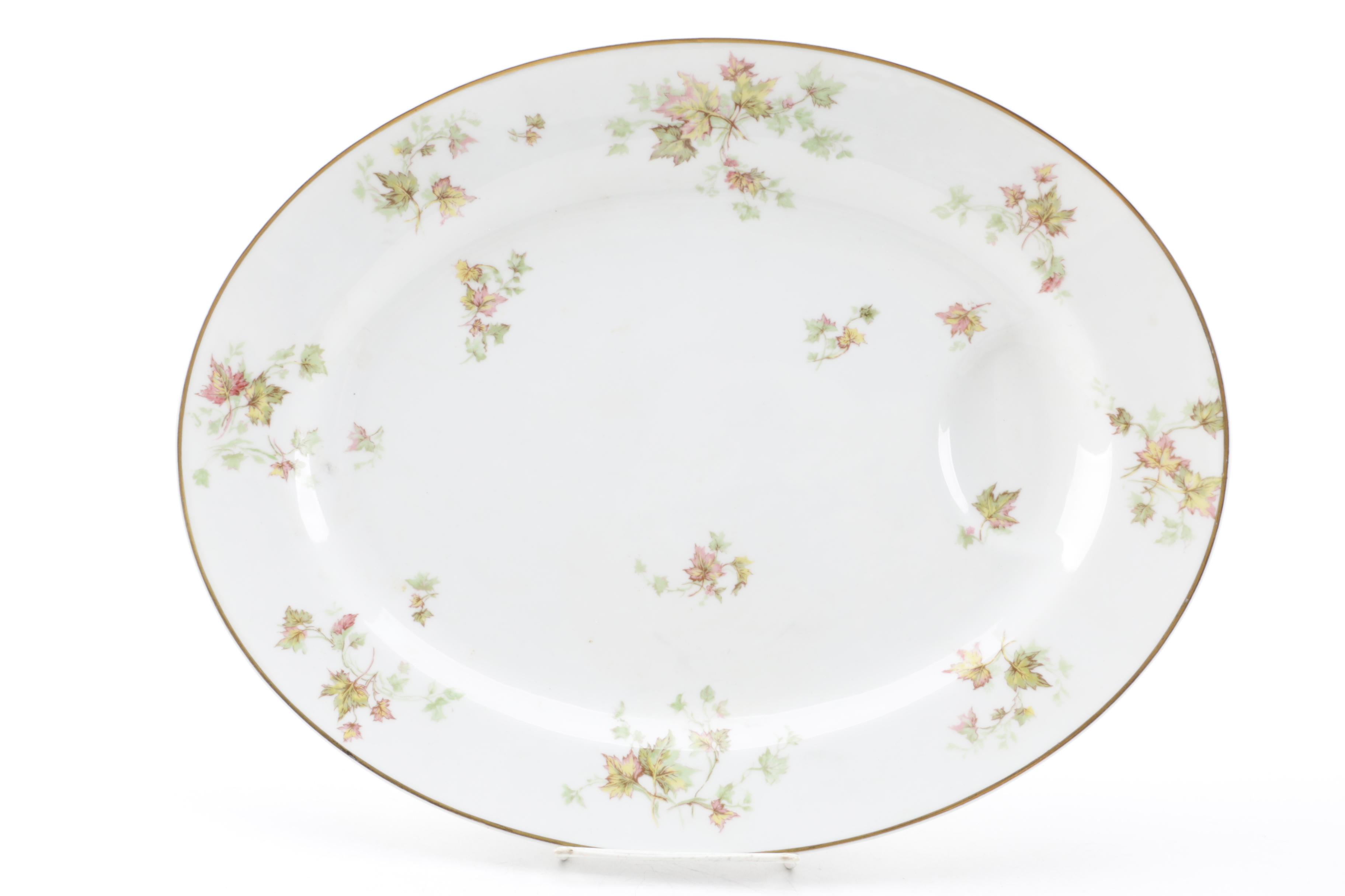 Mid Century Theodore Haviland Limoges "Autumn Leaf" Porcelain