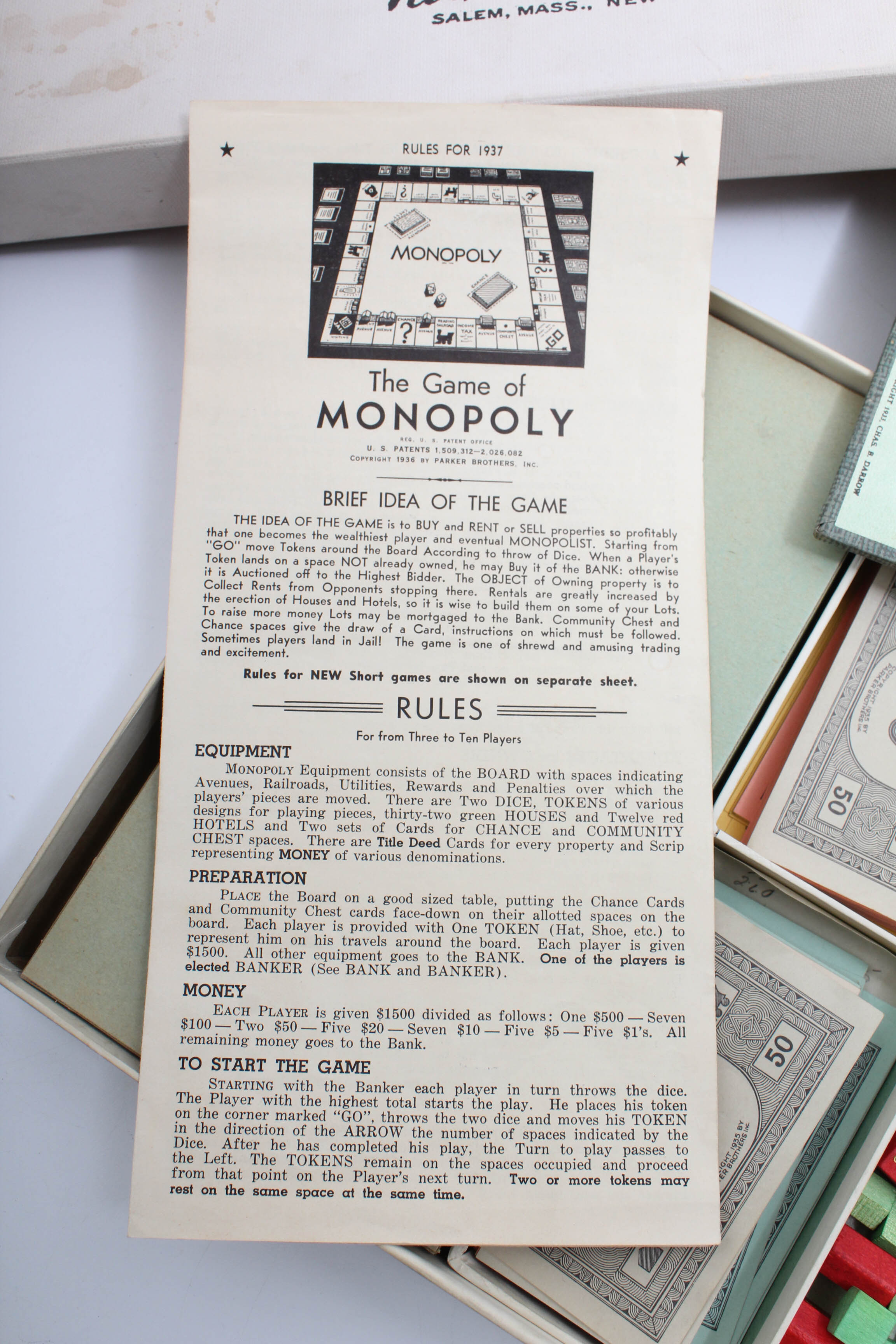 Vintage 1930s and 1960s Monopoly Board Games EBTH