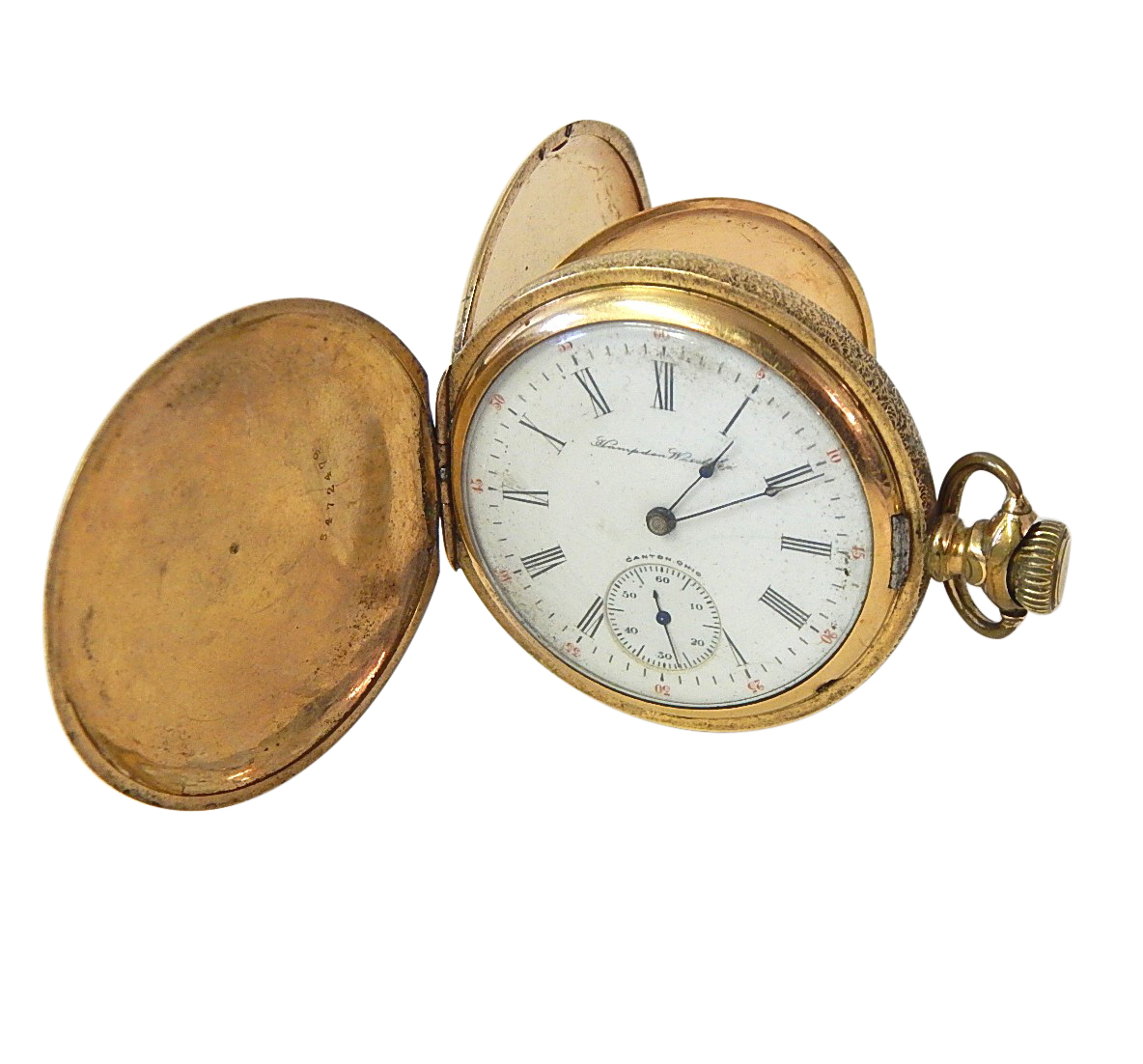 Gold Tone Hampton Watch Co. Pocket Watch EBTH
