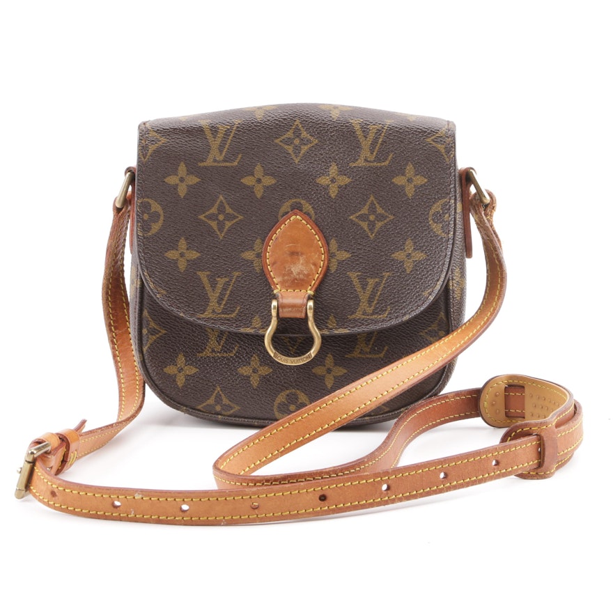 1988 Vintage Louis Vuitton Paris Monogram Canvas Saint Cloud PM Crossbody Bag : EBTH