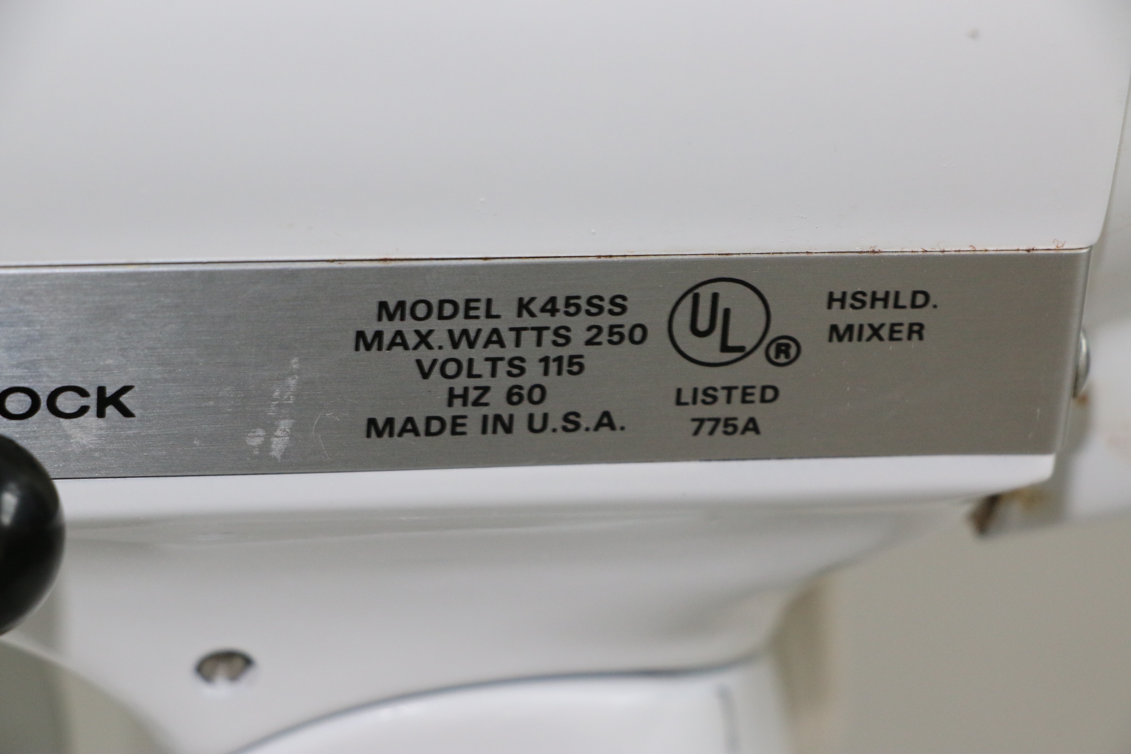 Hobart KitchenAid Stand Mixer, Model K45SS EBTH