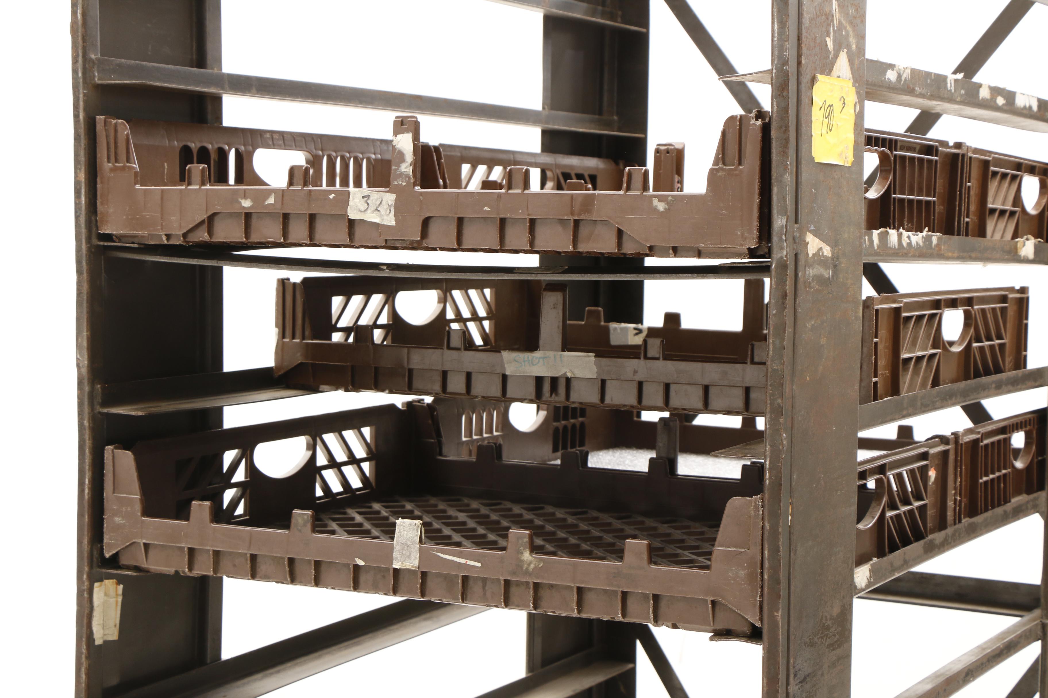 Vintage Rolling Industrial Bread Cart EBTH