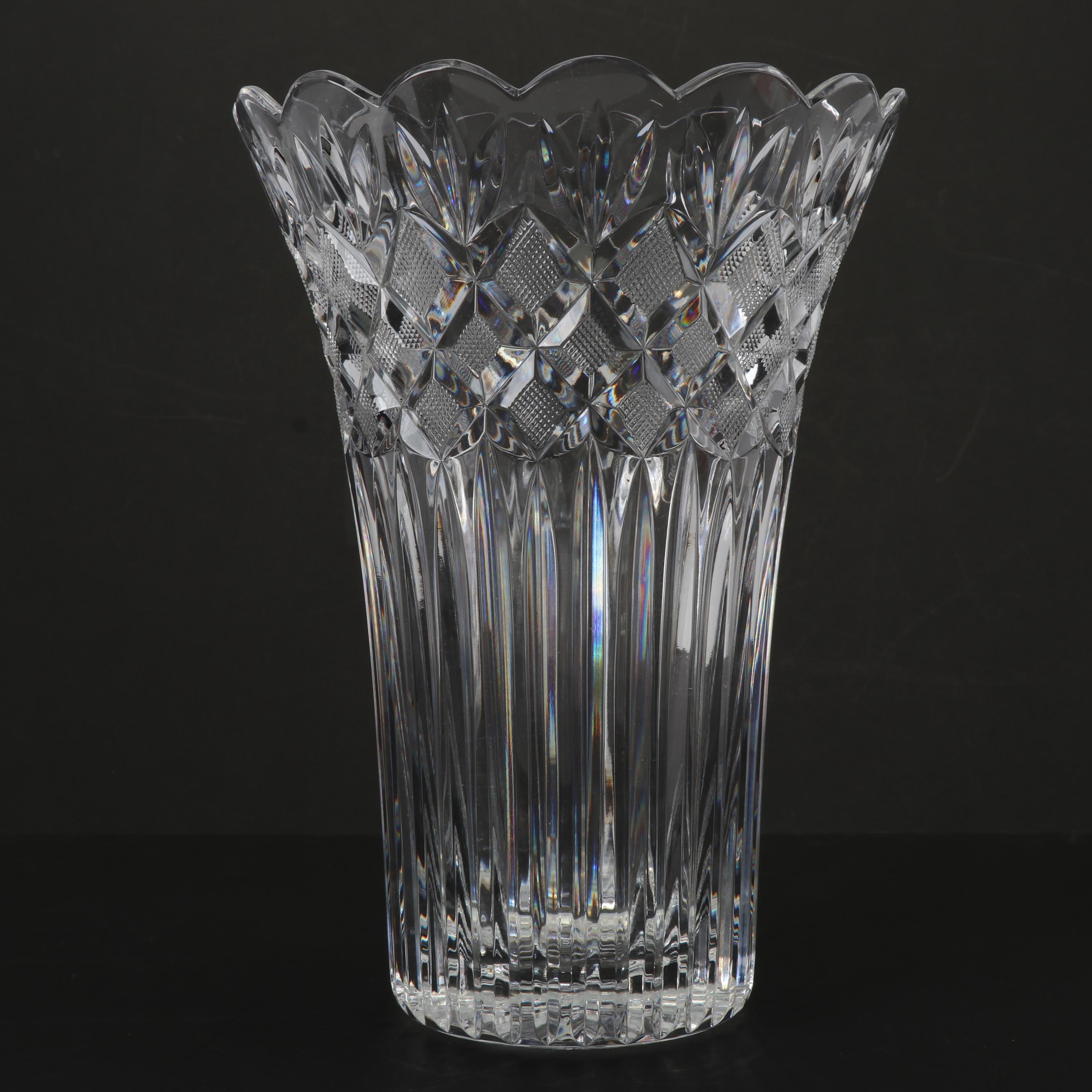 Waterford Crystal "Romance of Ireland Collection Irish Lace" Vase EBTH