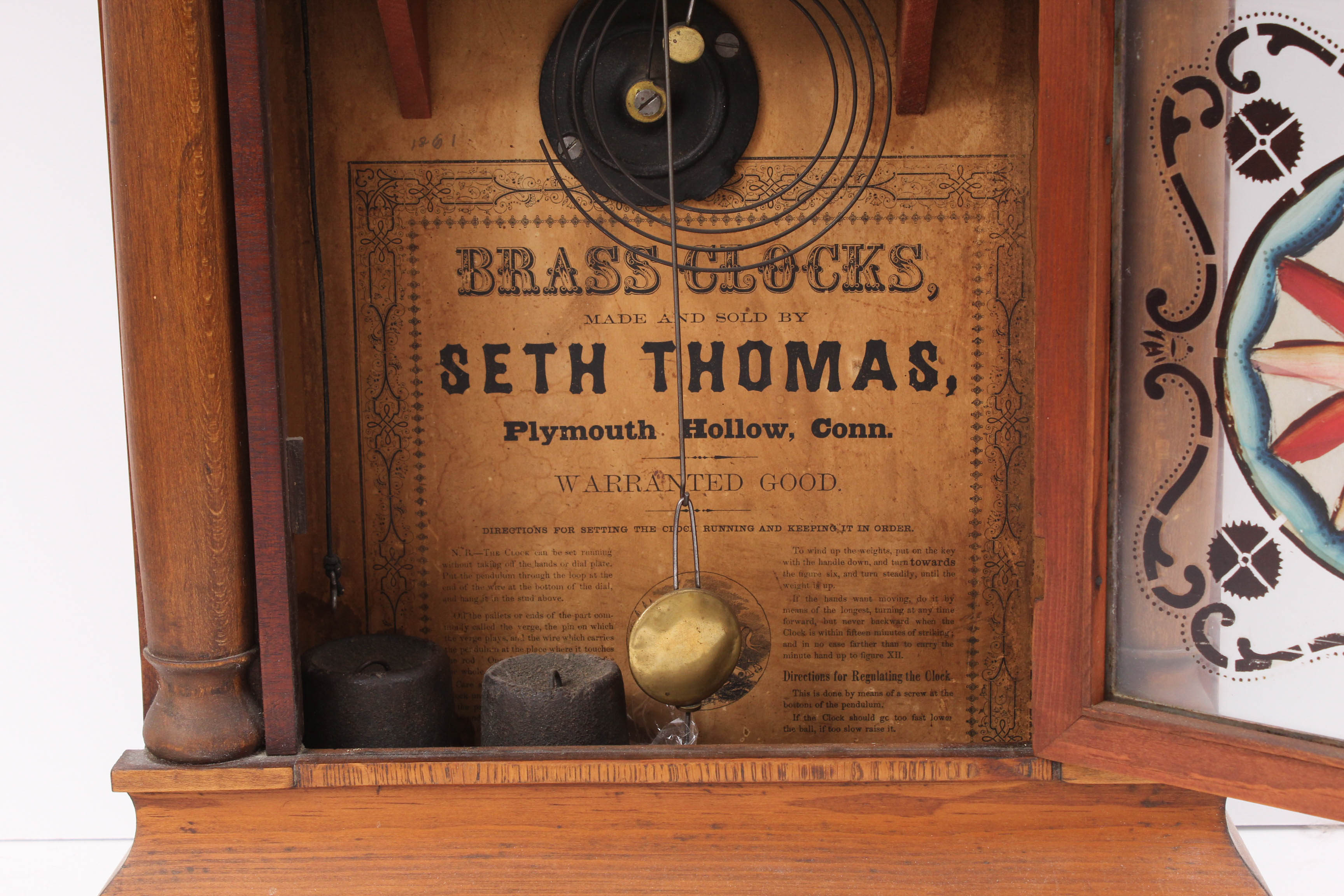 Antique Seth Thomas Weight Driven Wall Clock EBTH