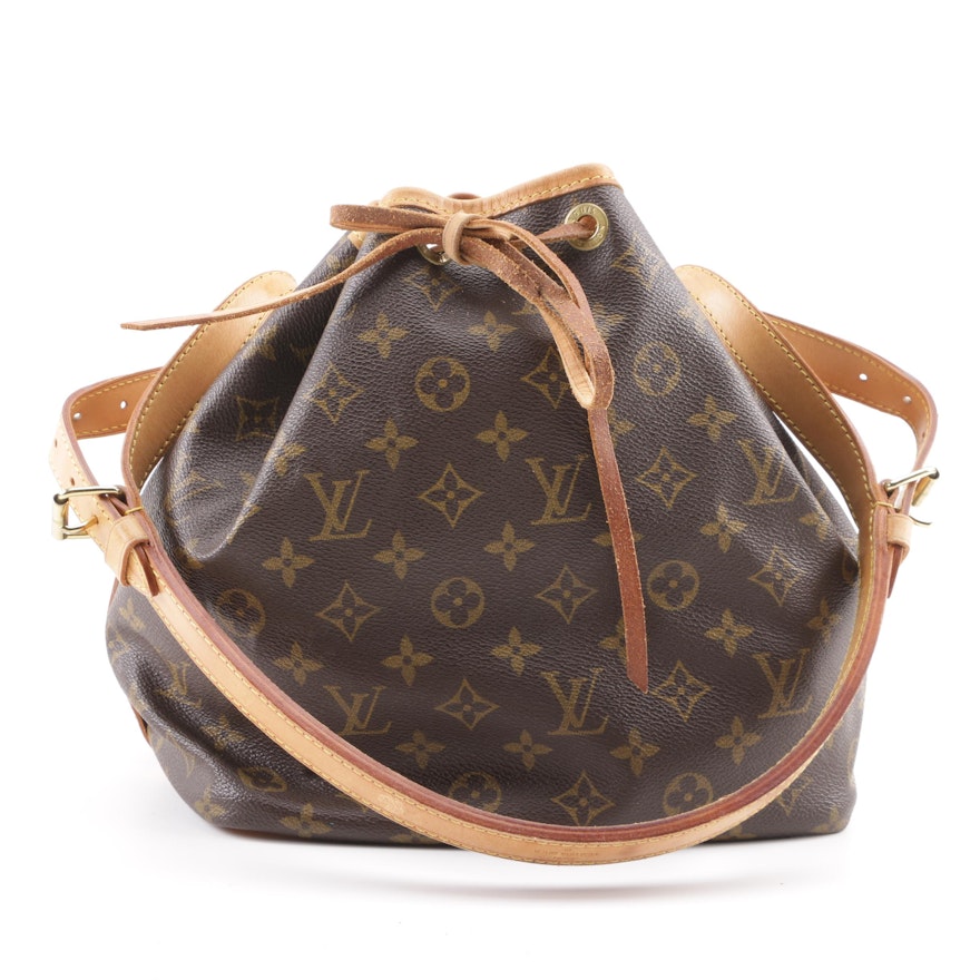 1993 Vintage Louis Vuitton Paris Monogram Canvas Noe Bucket Bag | EBTH