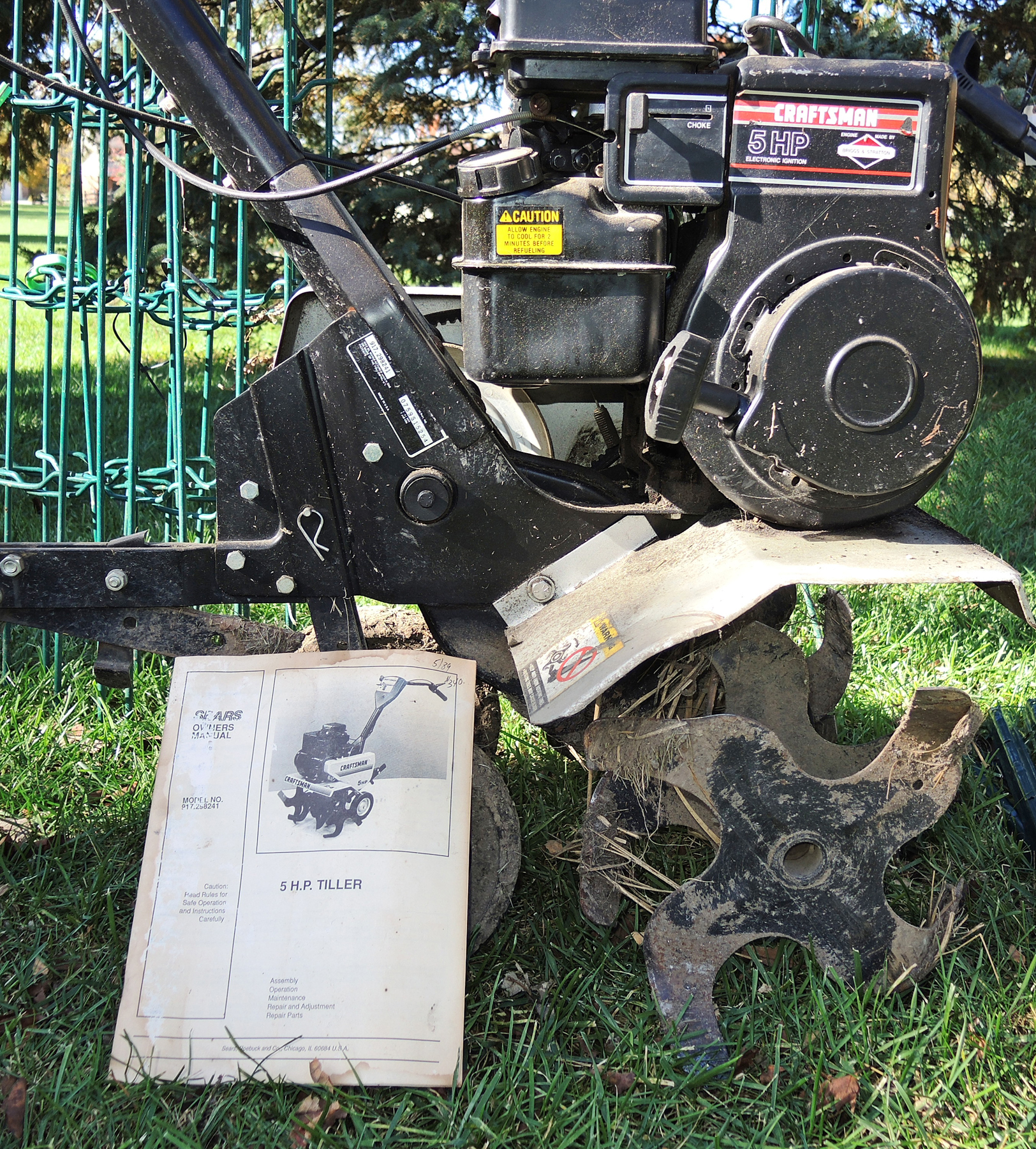 Sears Craftsman 5 HP Tiller and Gardening Supplies EBTH