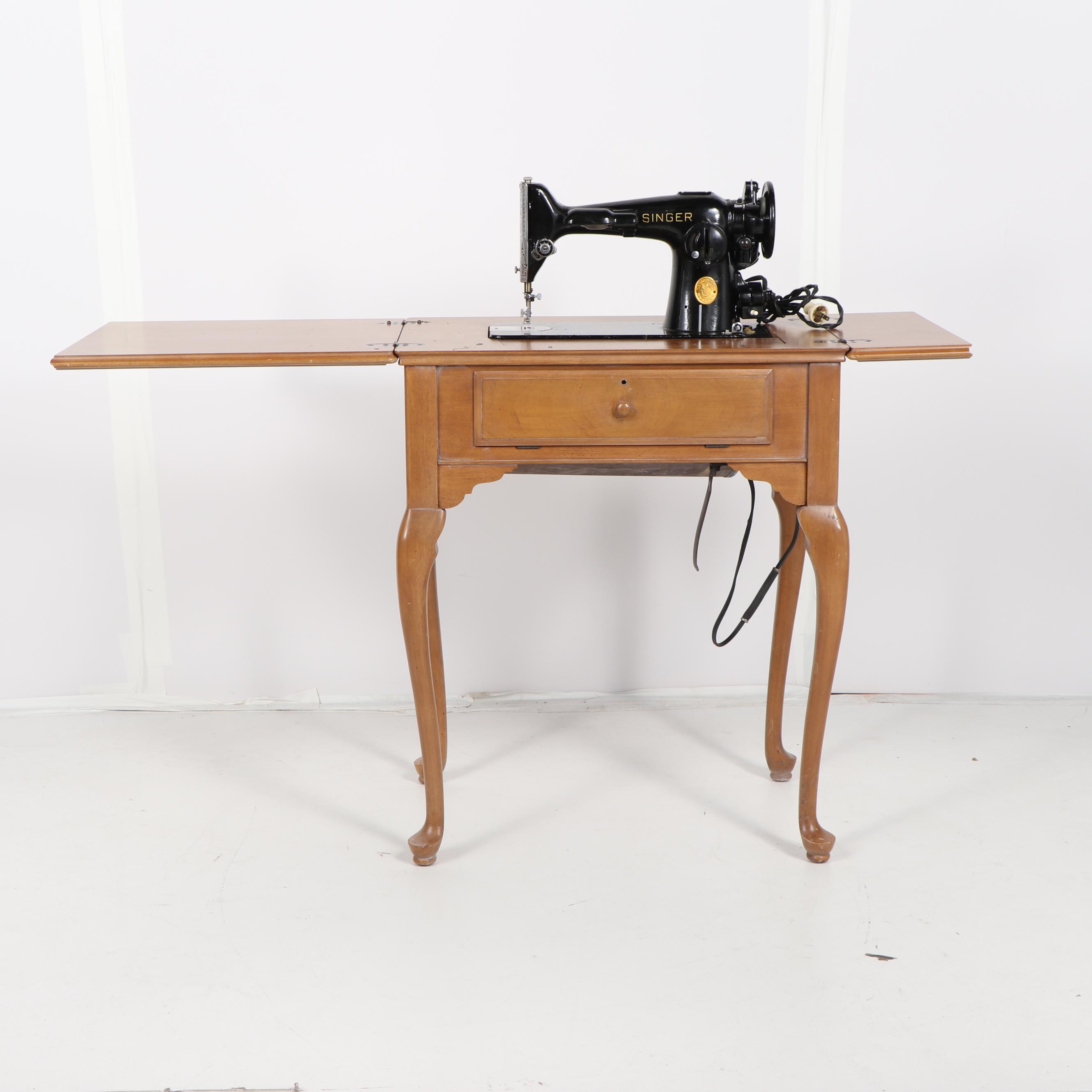 Singer Model 201 Sewing Machine Table, 1946 | EBTH