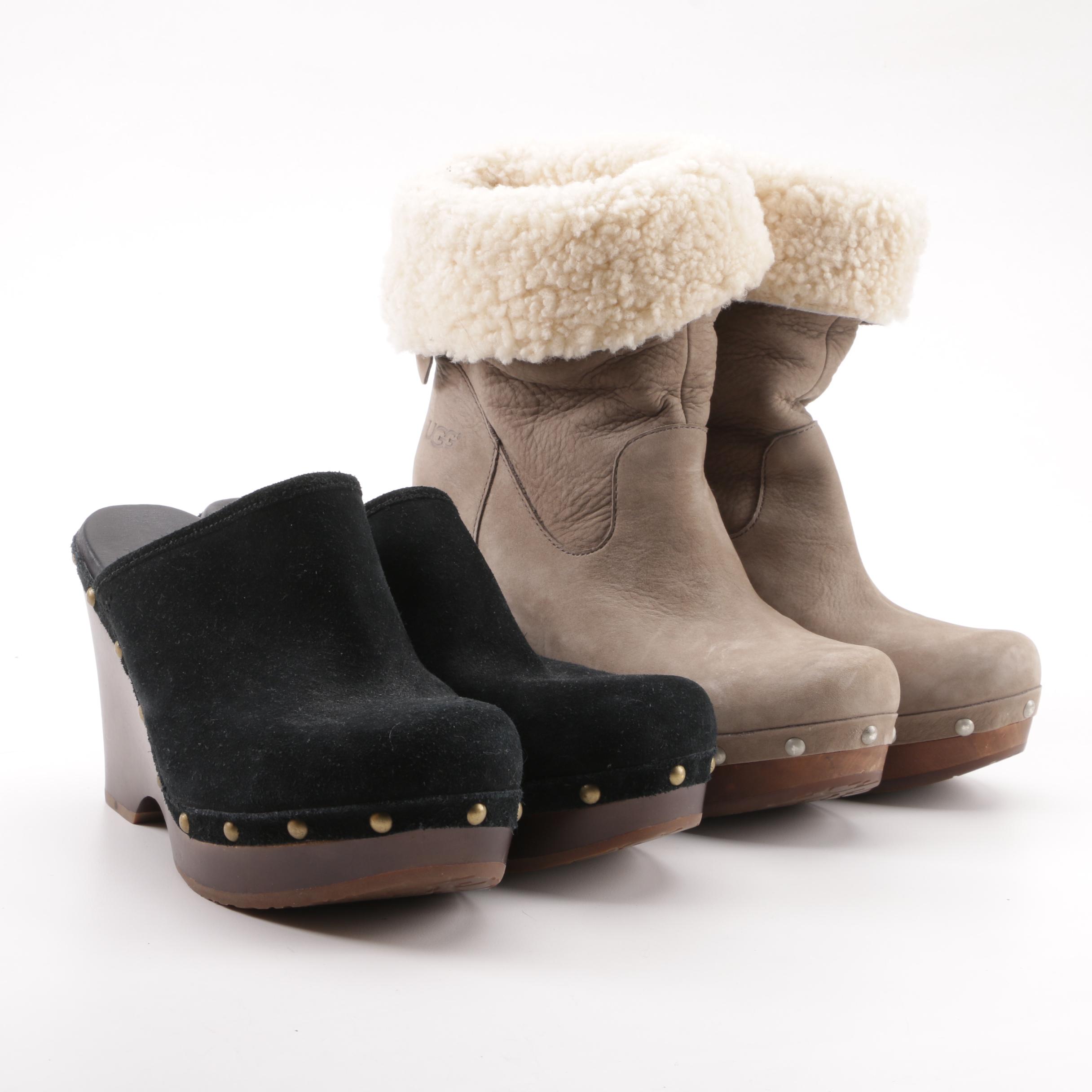 ugg clog booties