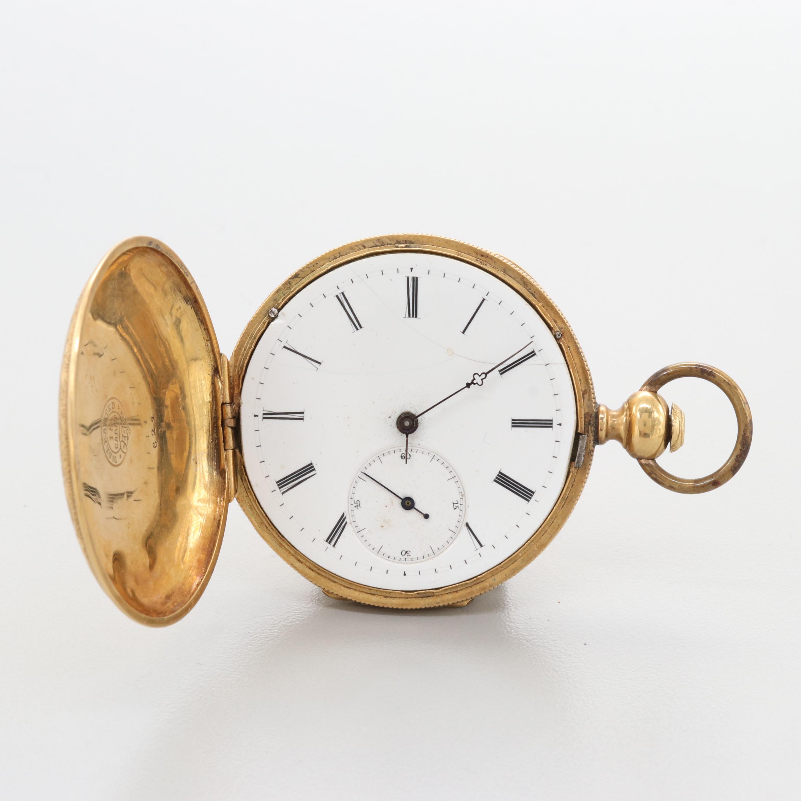 Bautte Geneva 18K Yellow Gold Hunter Case Pocket Watch EBTH