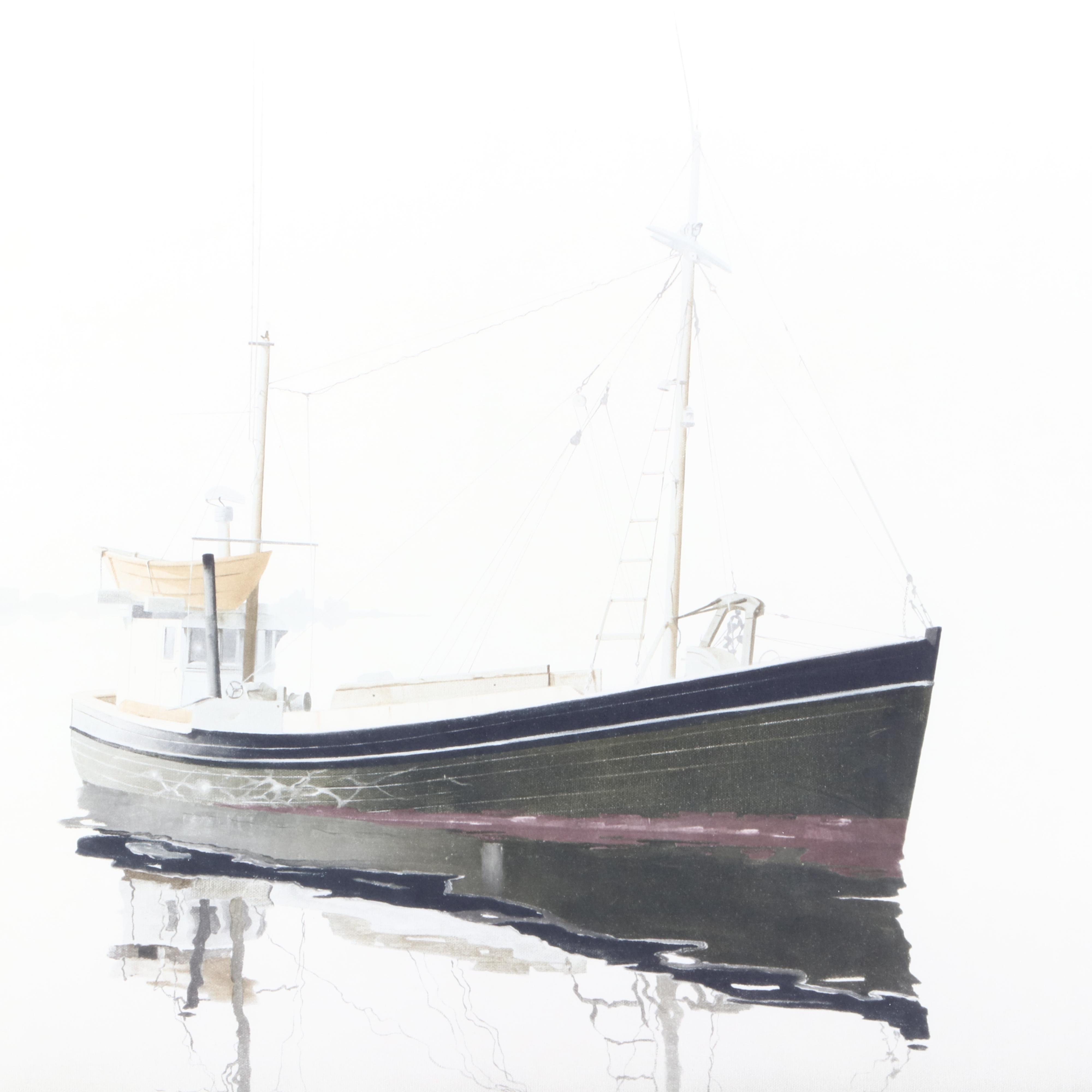 Giclee Print after John Lutes Jr. of Fishing Boat EBTH
