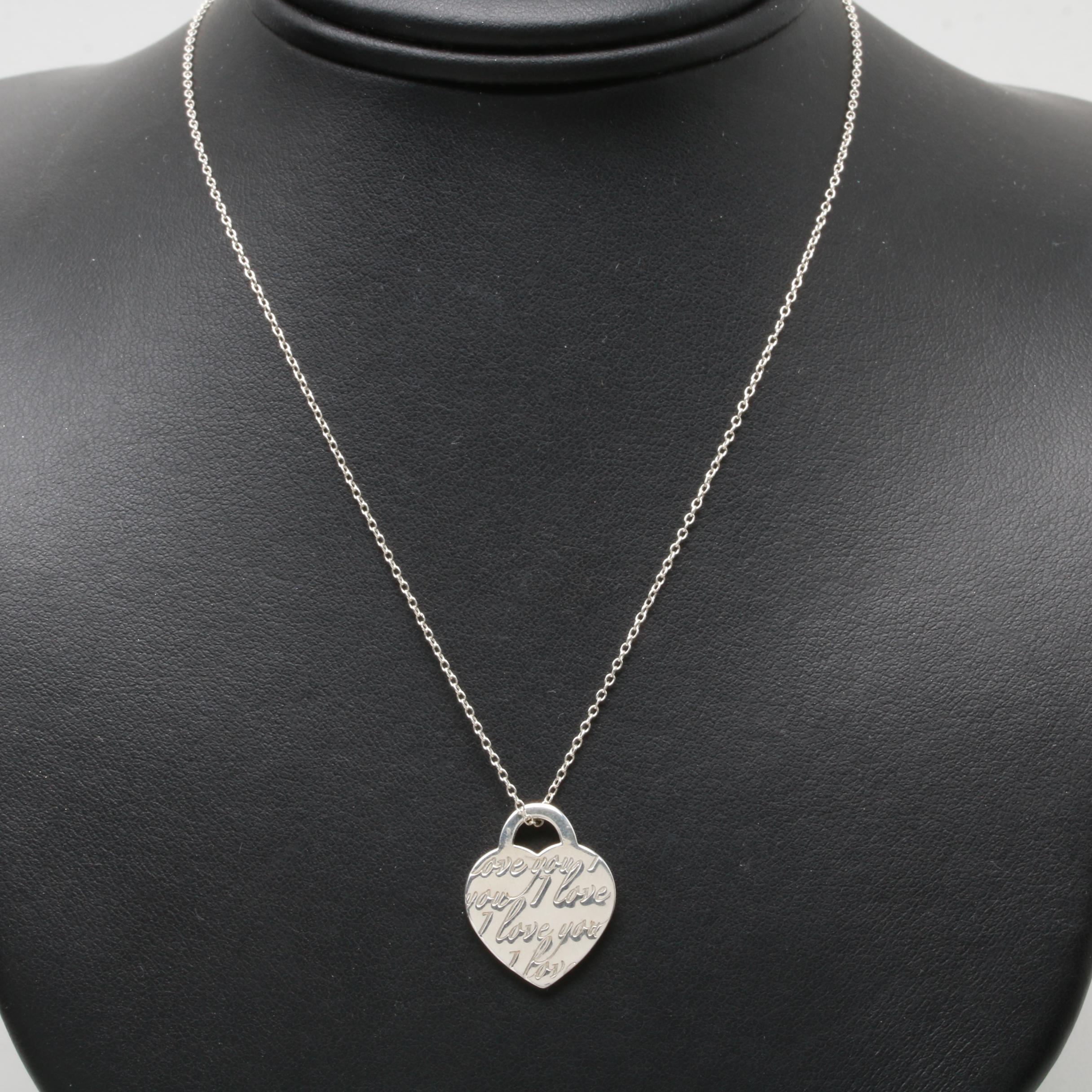 Tiffany & Co. "Notes Collection" Heart Tag Necklace EBTH