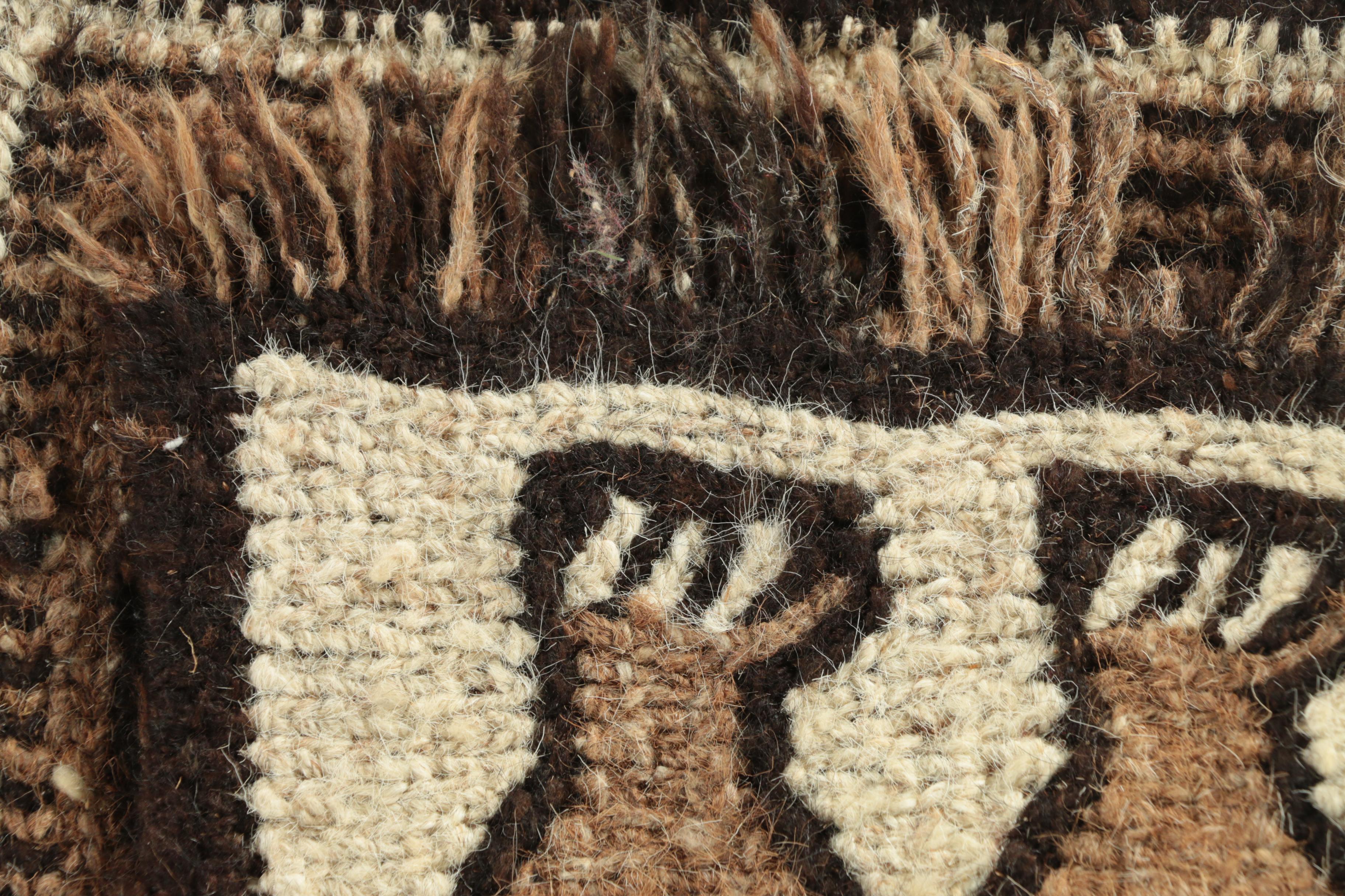 Handwoven Ethiopian Pictorial Wool Carpet Runner and Floor Mat EBTH