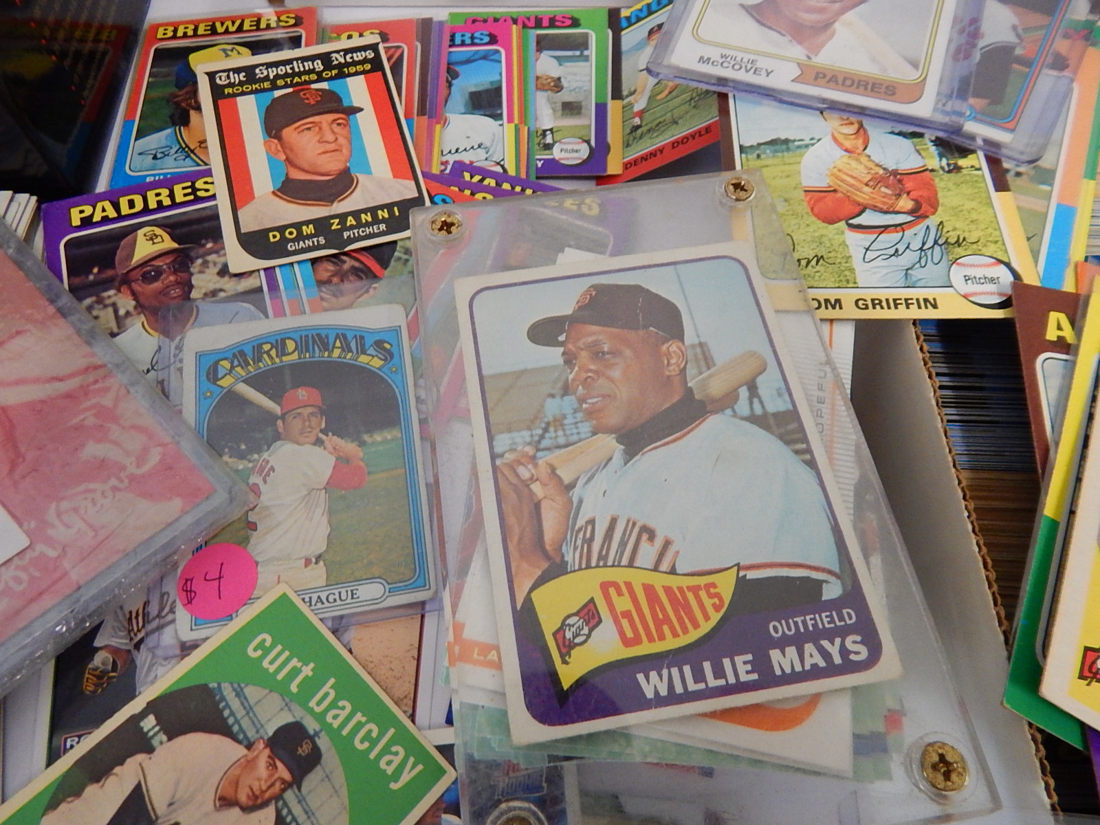 Sports Card and Memorabilia Collection with Lefty Grove, W. Mays, More