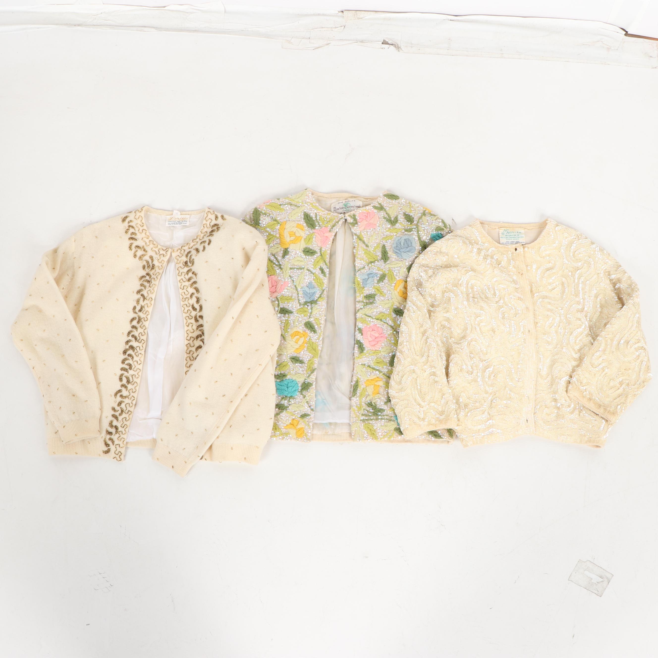 vintage beaded cardigan sweaters