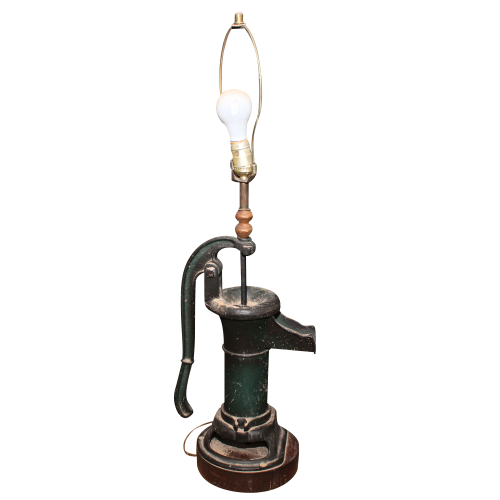 Repurposed Antique Water Pump Lamp EBTH