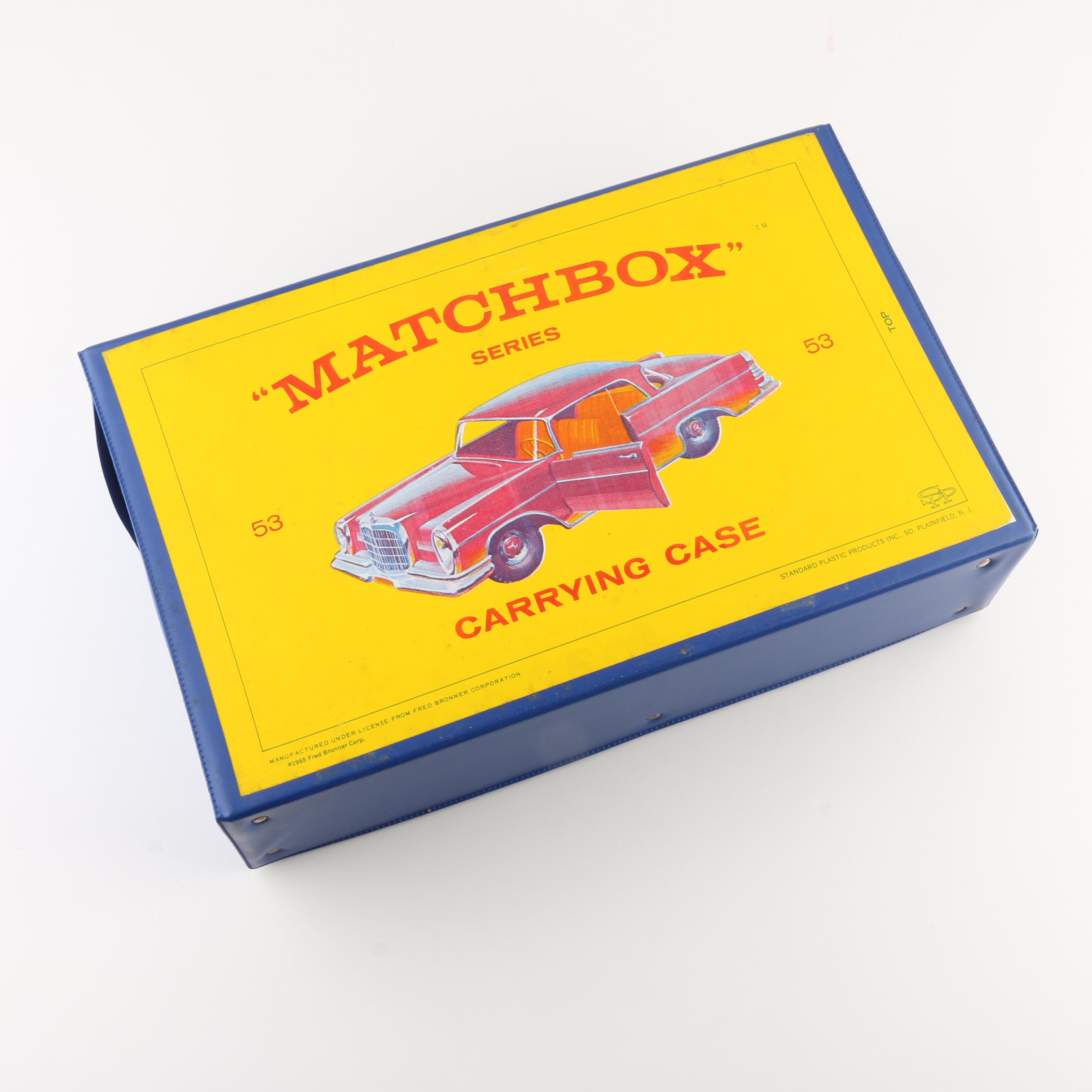 Group Of 1960s Matchbox Cars With A Vintage Matchbox Carrying Case | EBTH