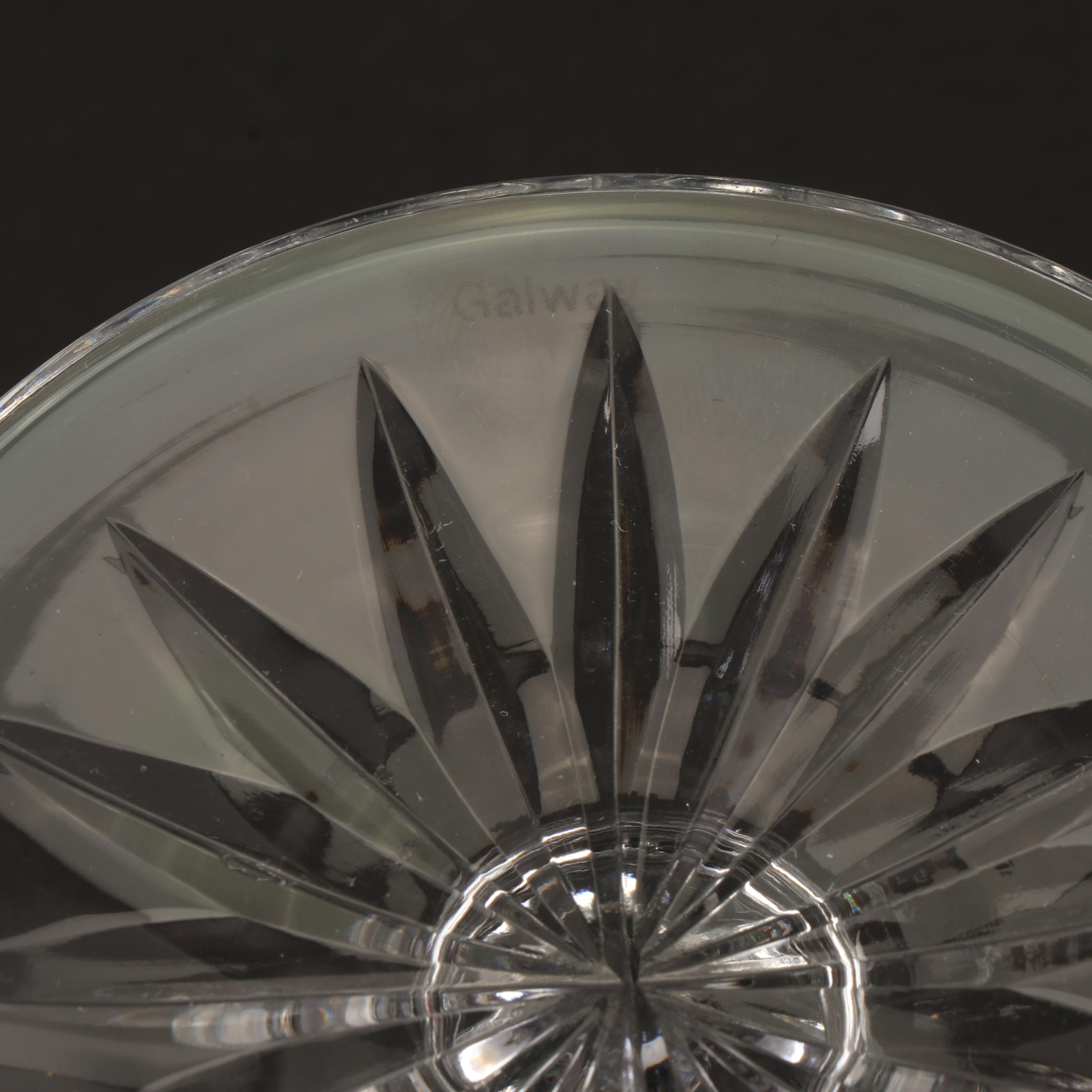 Galway "Clifden" Crystal Candle Holders EBTH