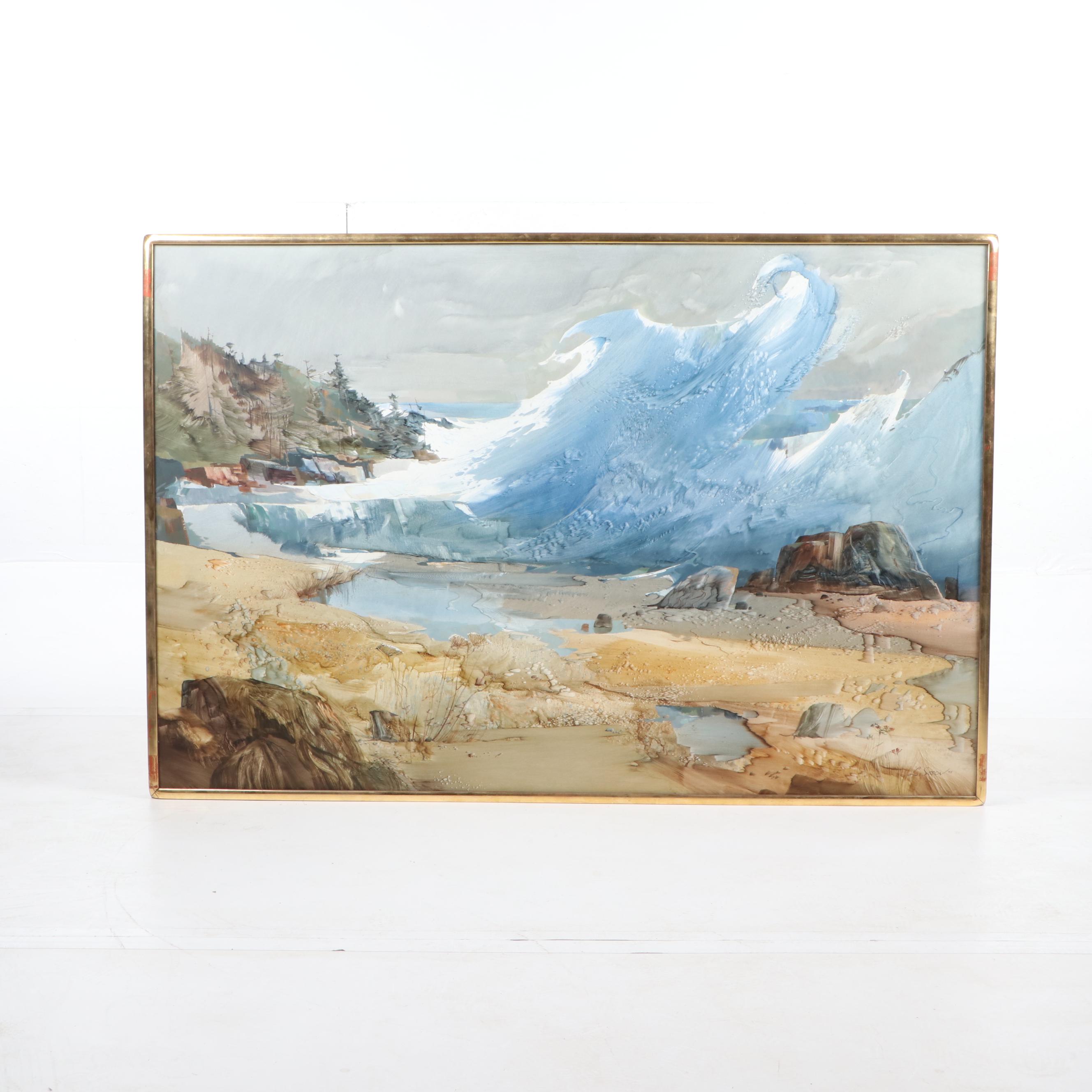 Laurence Sisson Seascape Oil Painting EBTH