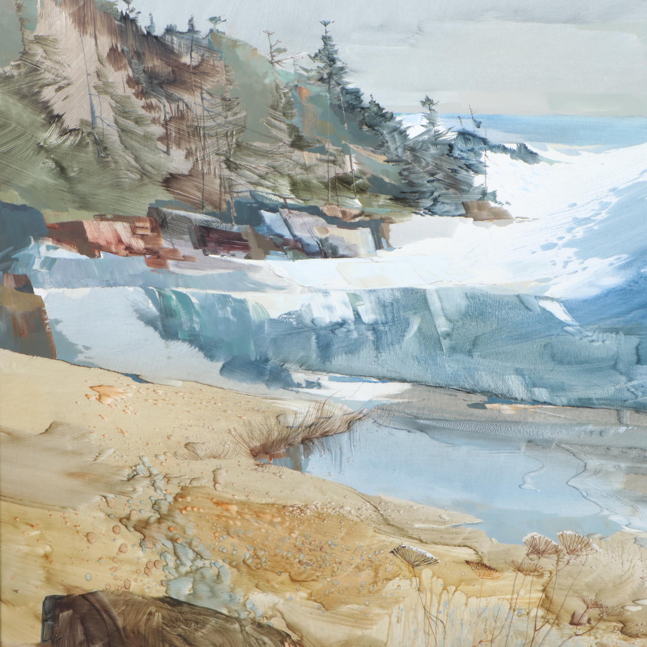 Laurence Sisson Seascape Oil Painting EBTH