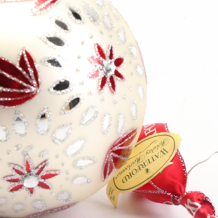 Waterford Holiday Heirloom Glass Ornaments Including Limited Edition EBTH