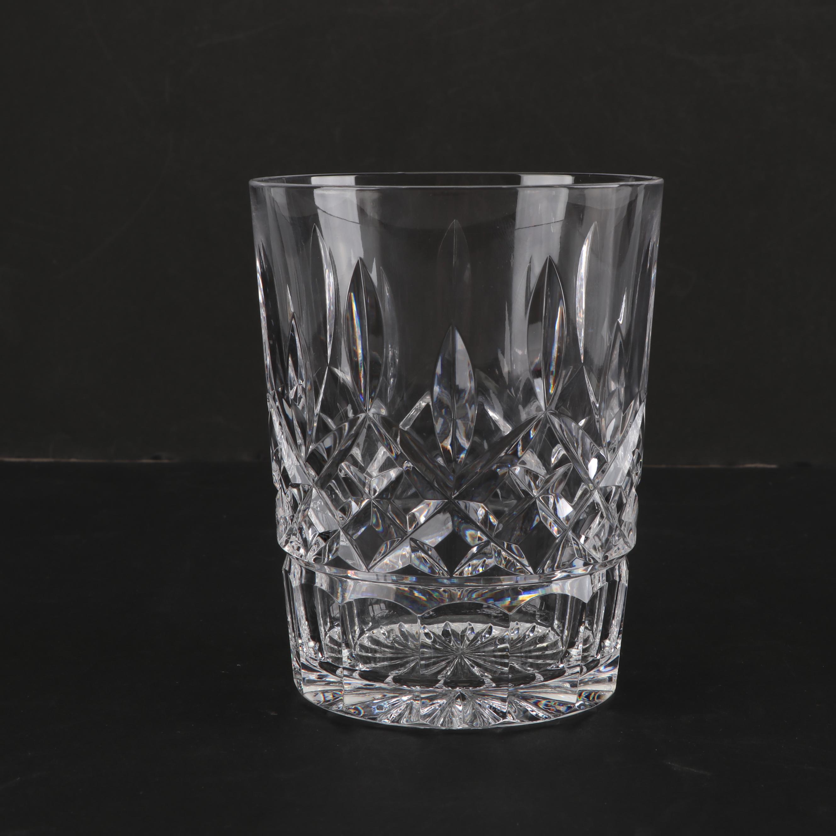 Waterford Crystal "Lismore" Double Old Fashioned Glasses EBTH