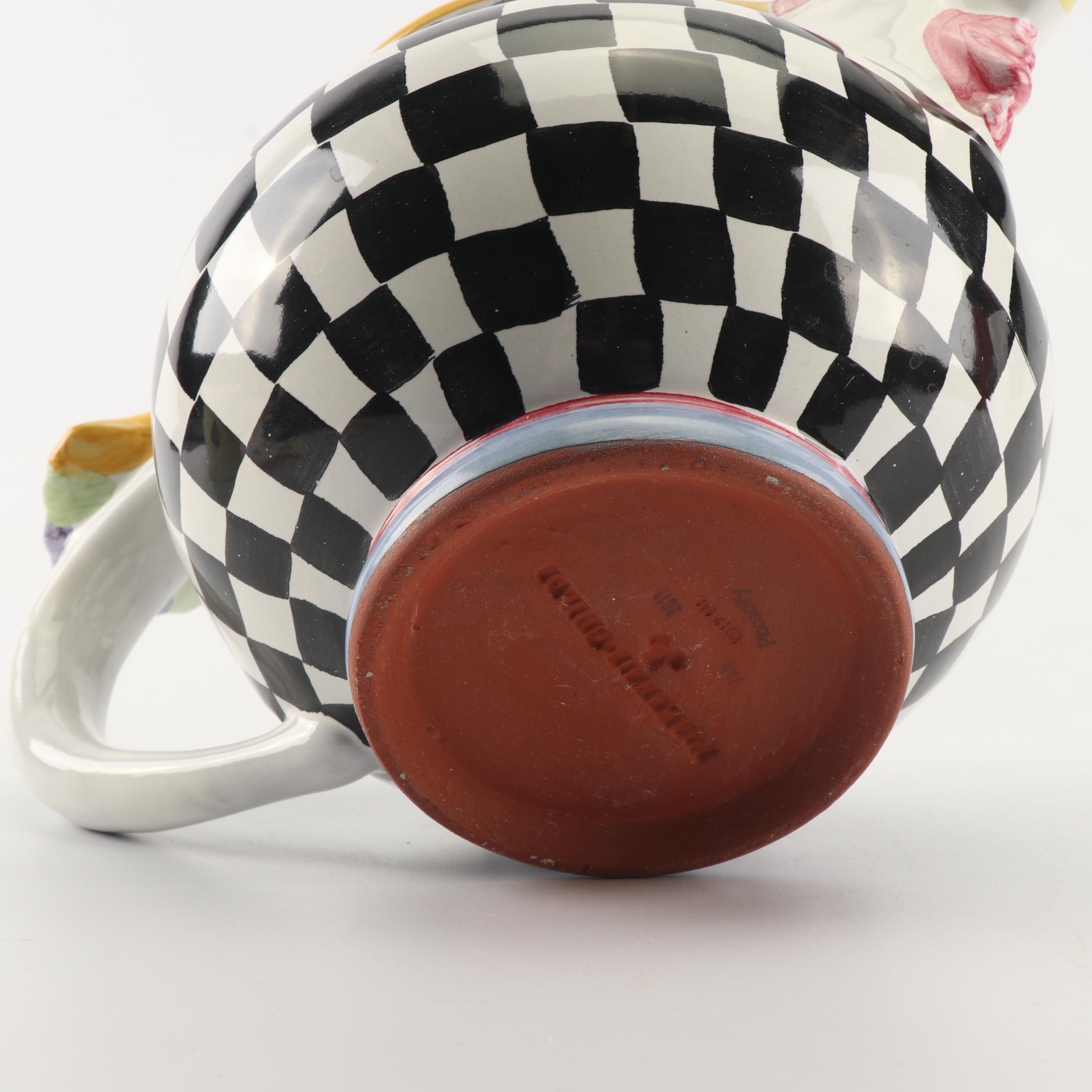 MacKenzieChilds "Piccadilly" Chicken Pitcher EBTH