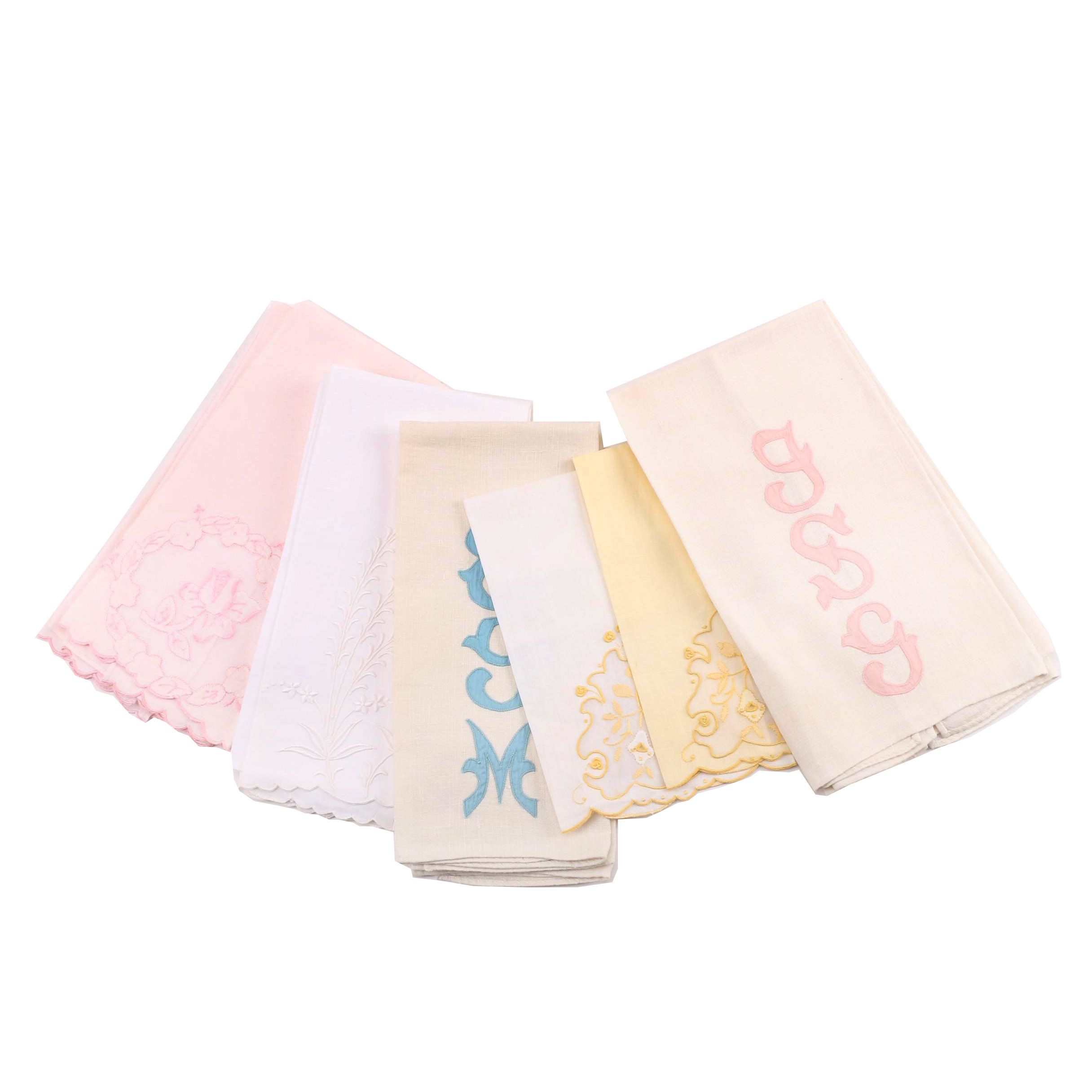 Vintage Embroidered Hand Towels EBTH
