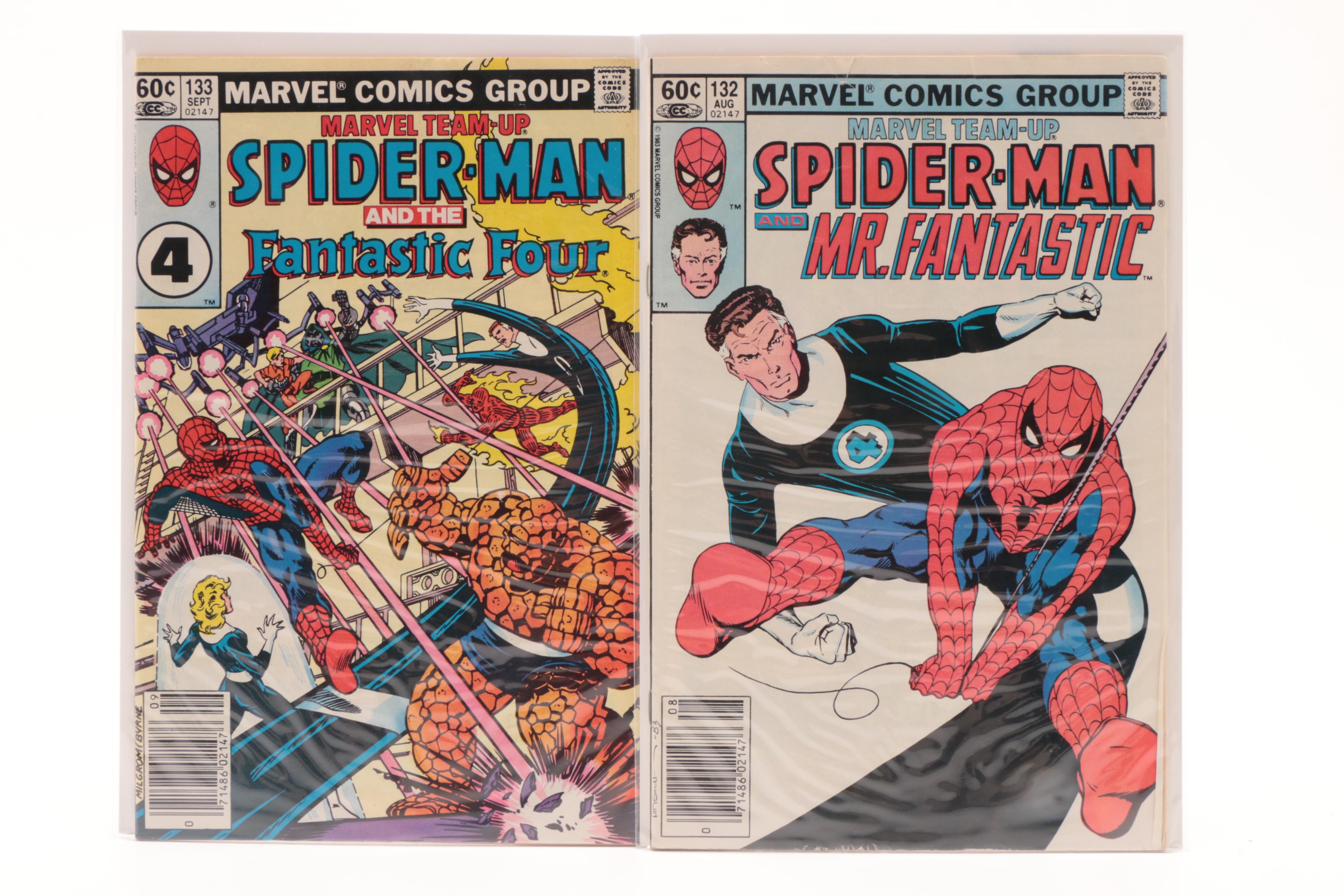 Bronze Age Comic Books Featuring SpiderMan in The "Marvel TeamUp
