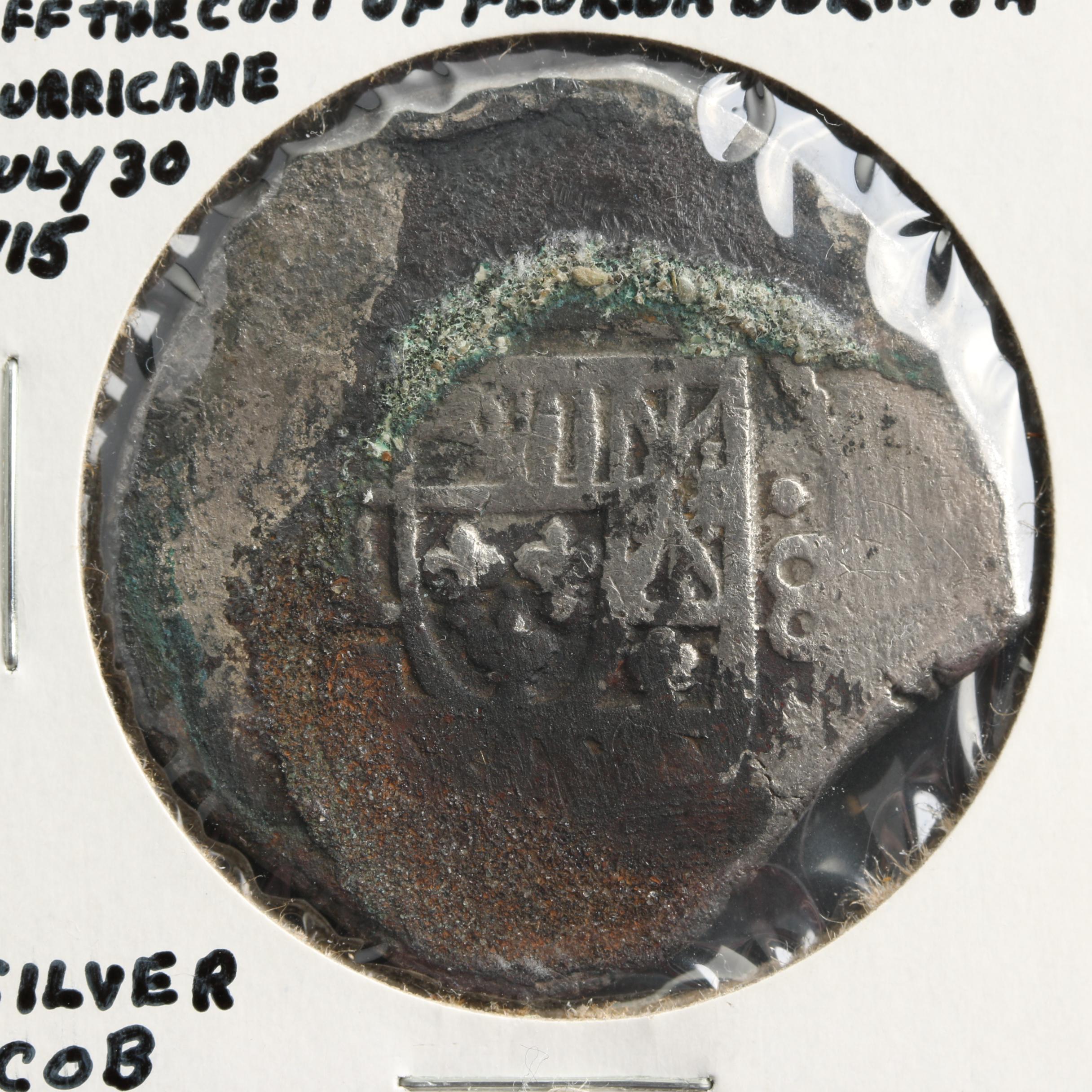 Early 18th Spanish Colonial Silver Cob Coin EBTH