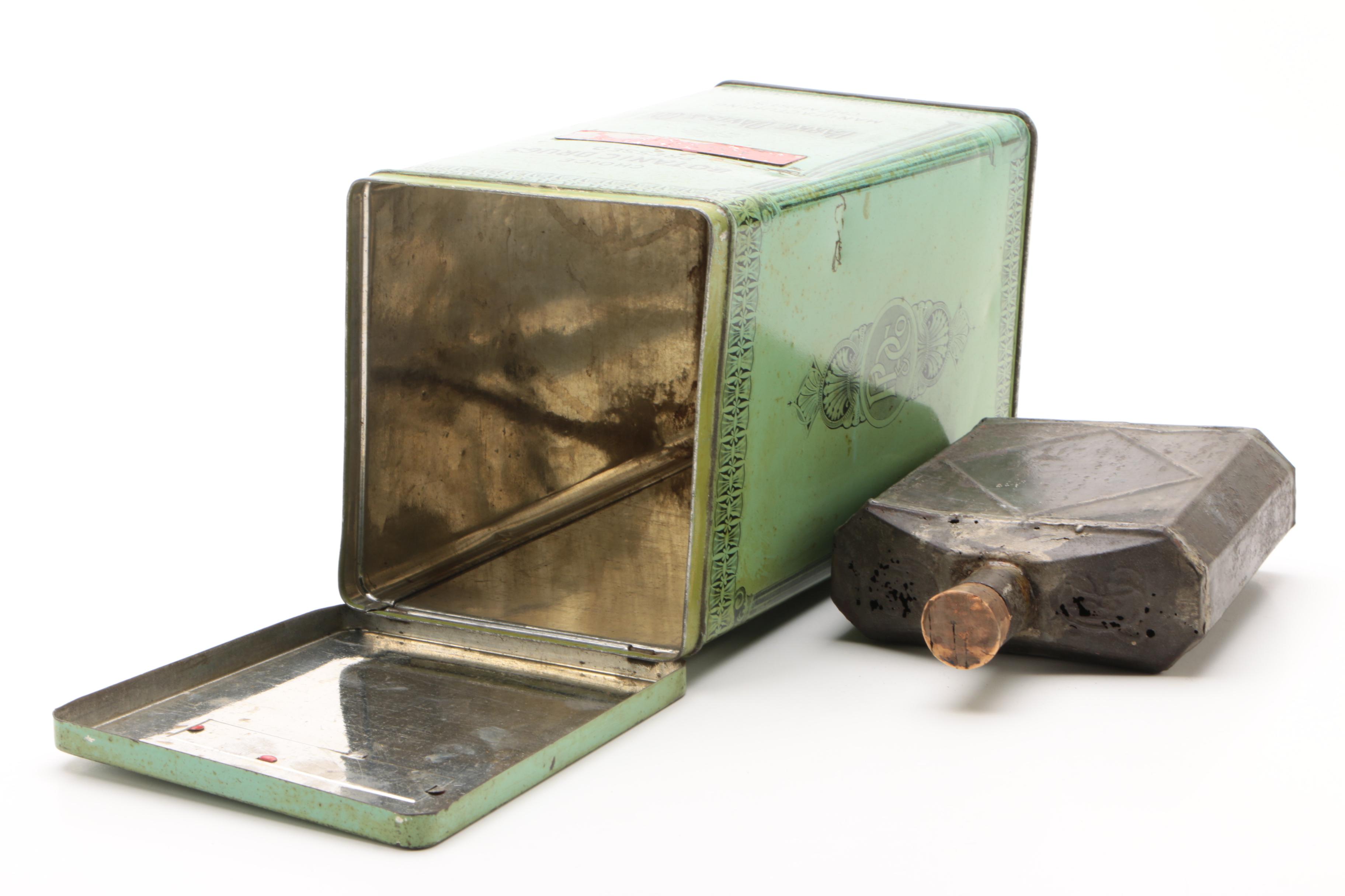 Botanic Drugs Tin Canister by Parke, Davis & Co., Early 20th Century EBTH