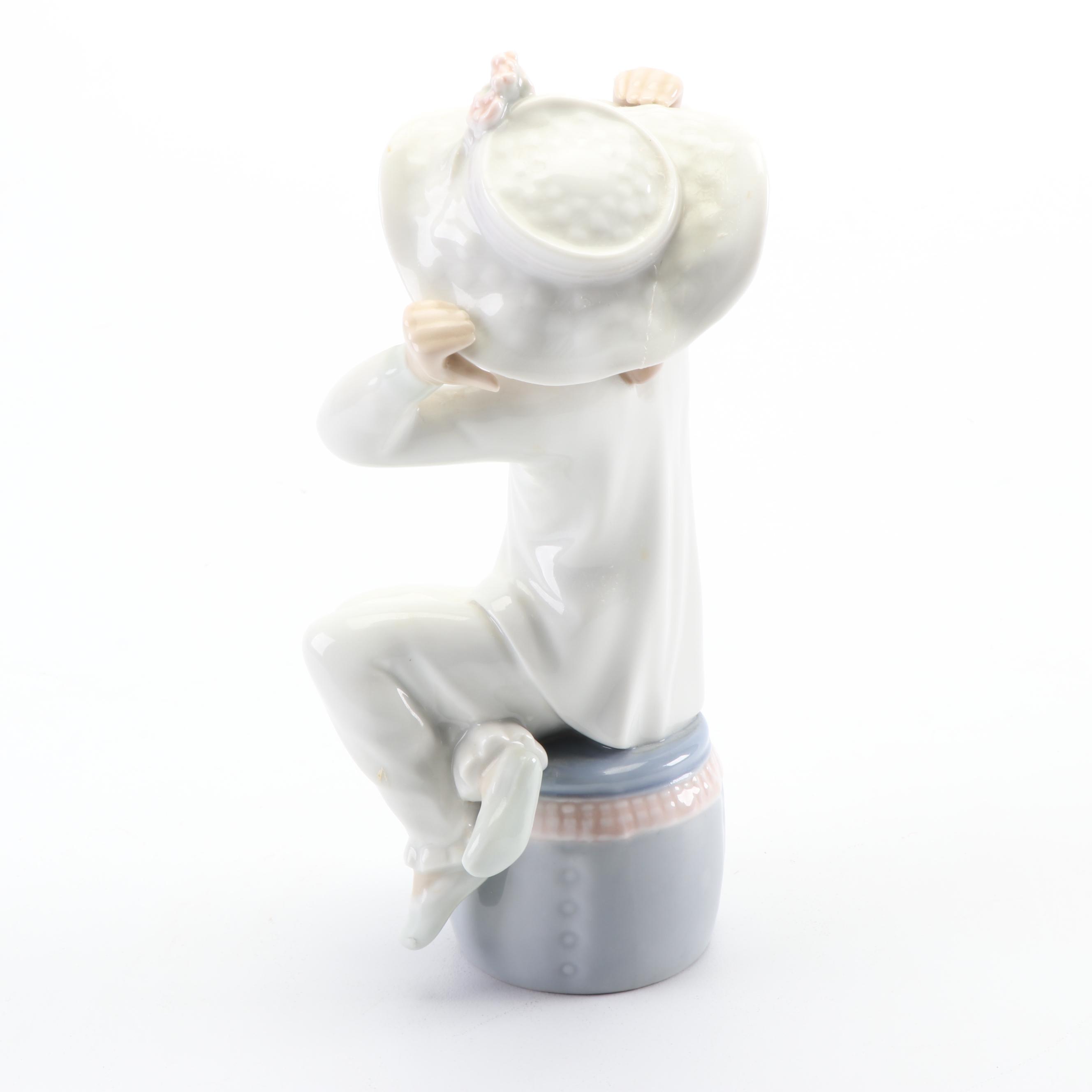 Lladró "Girl with Hat" Porcelain Figurine EBTH