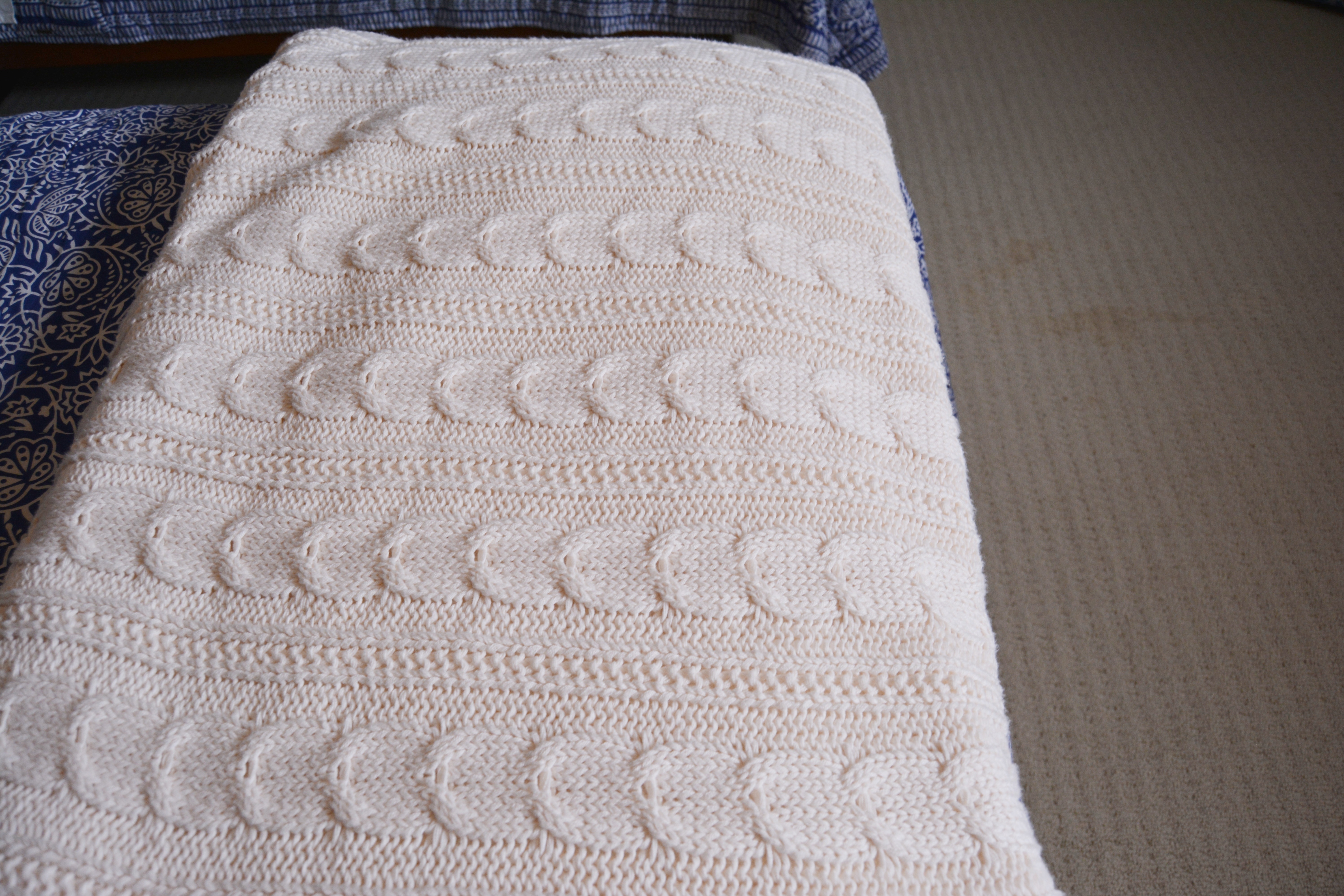 Pottery Barn Pine Beadboard Twin Bed, Pottery Barn Blanket and Ballard