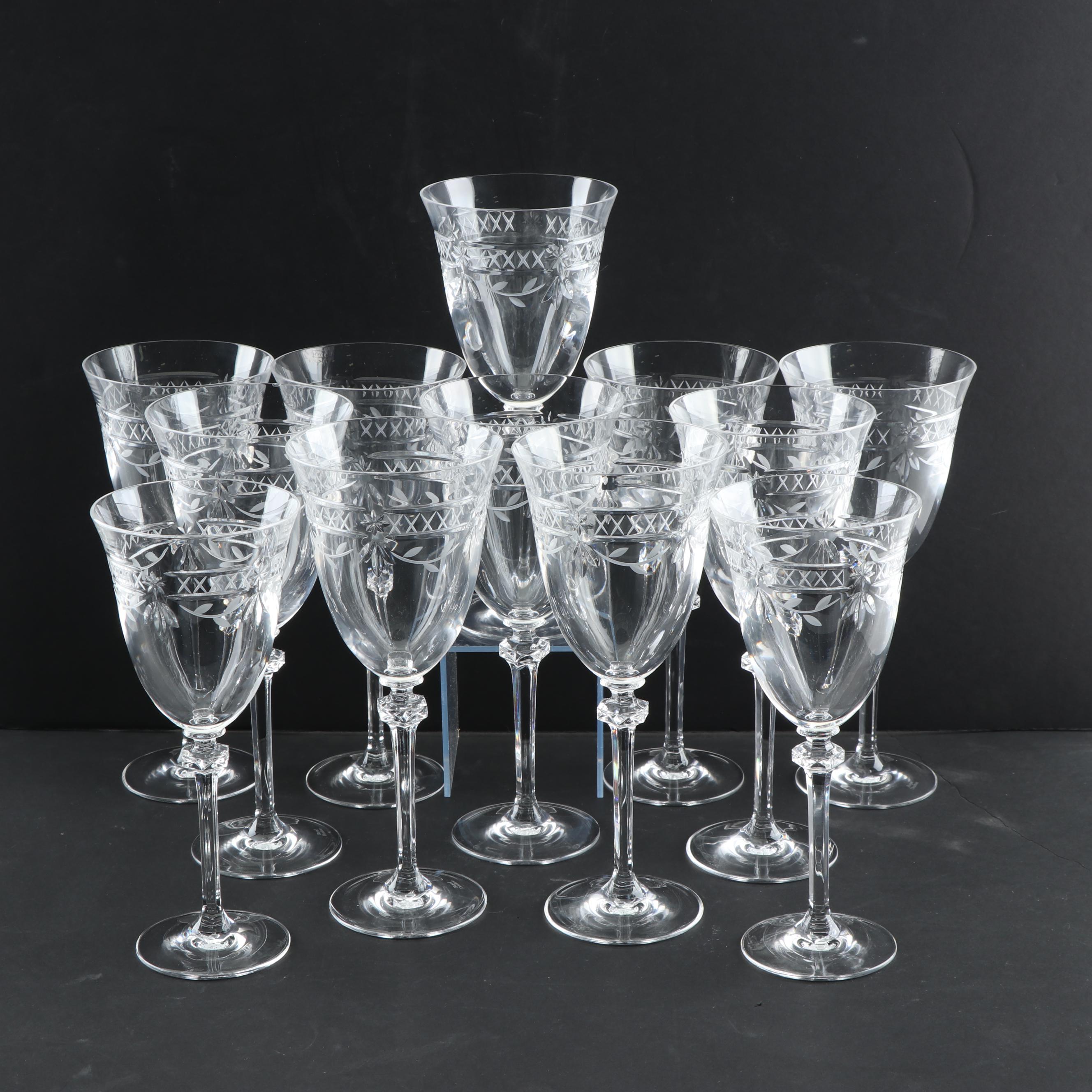 Royal Doulton "Wellesley" Crystal Water Goblets, circa 19912004 EBTH