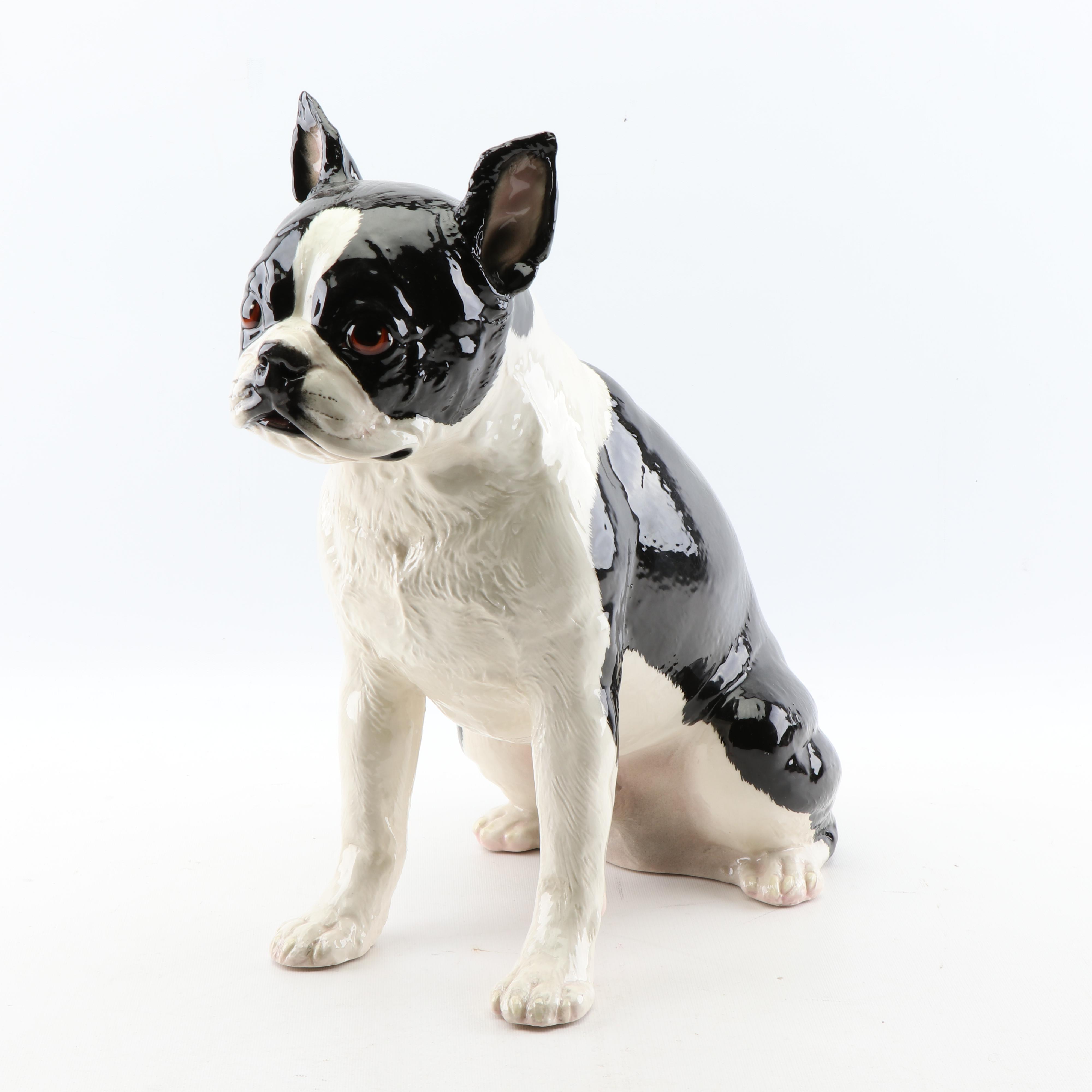 The Townsends Ceramic Boston Terrier Figurine EBTH