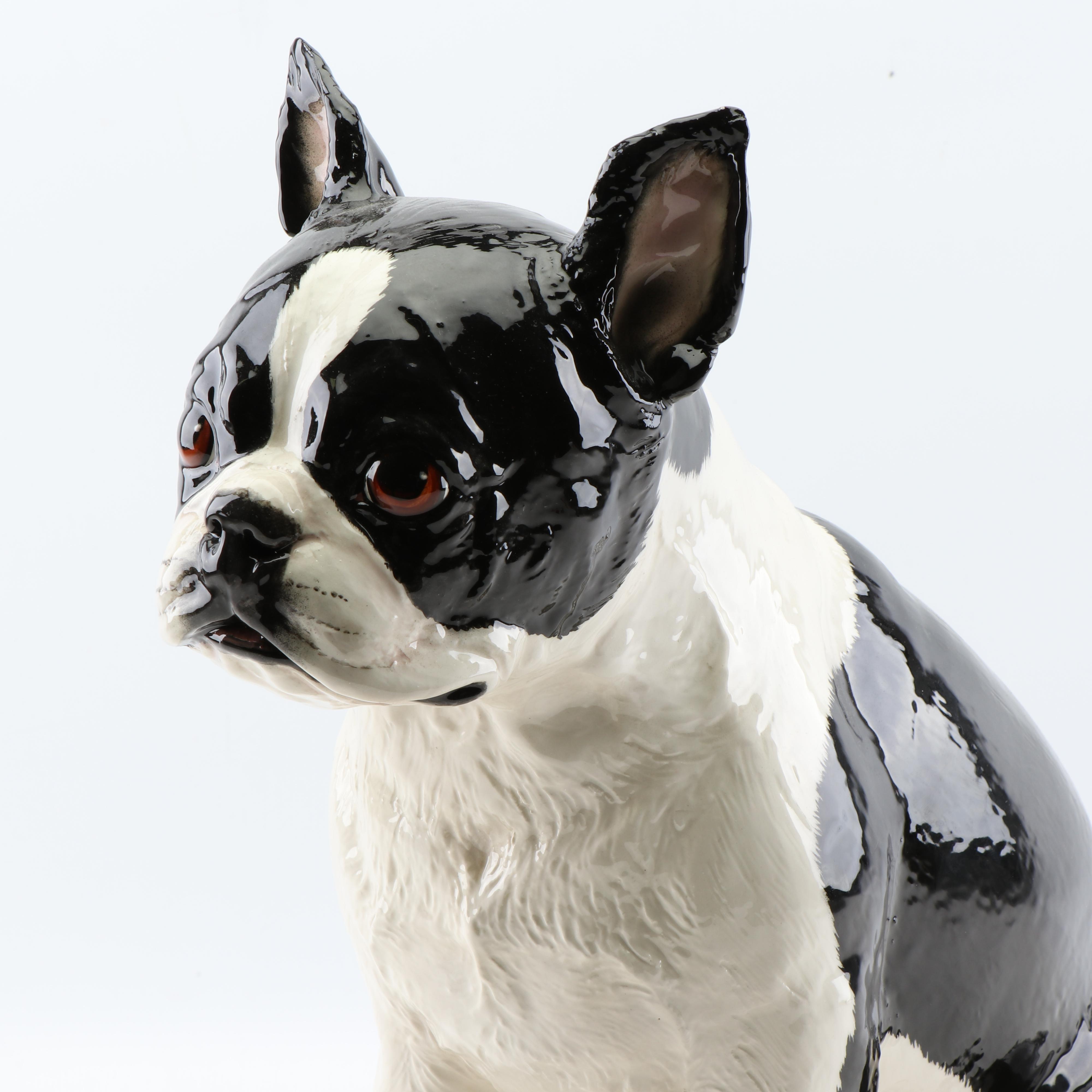 The Townsends Ceramic Boston Terrier Figurine EBTH