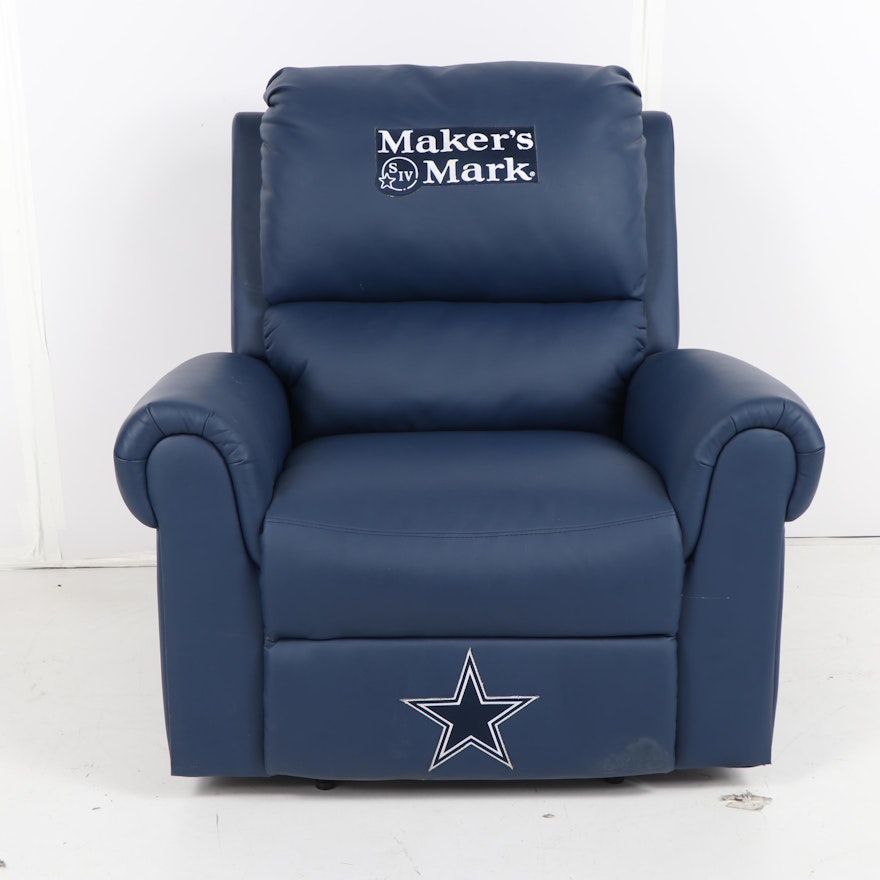 Dallas Cowboys And Maker S Mark Themed Faux Leather Recliner 21st