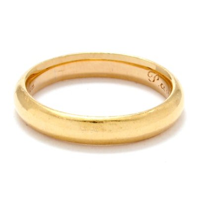 Vintage Tiffany & Co. 18K Yellow Gold High Dome Wedding Band Vintage Tiffany & Co. 18K Yellow Gold High Dome Wedding Band