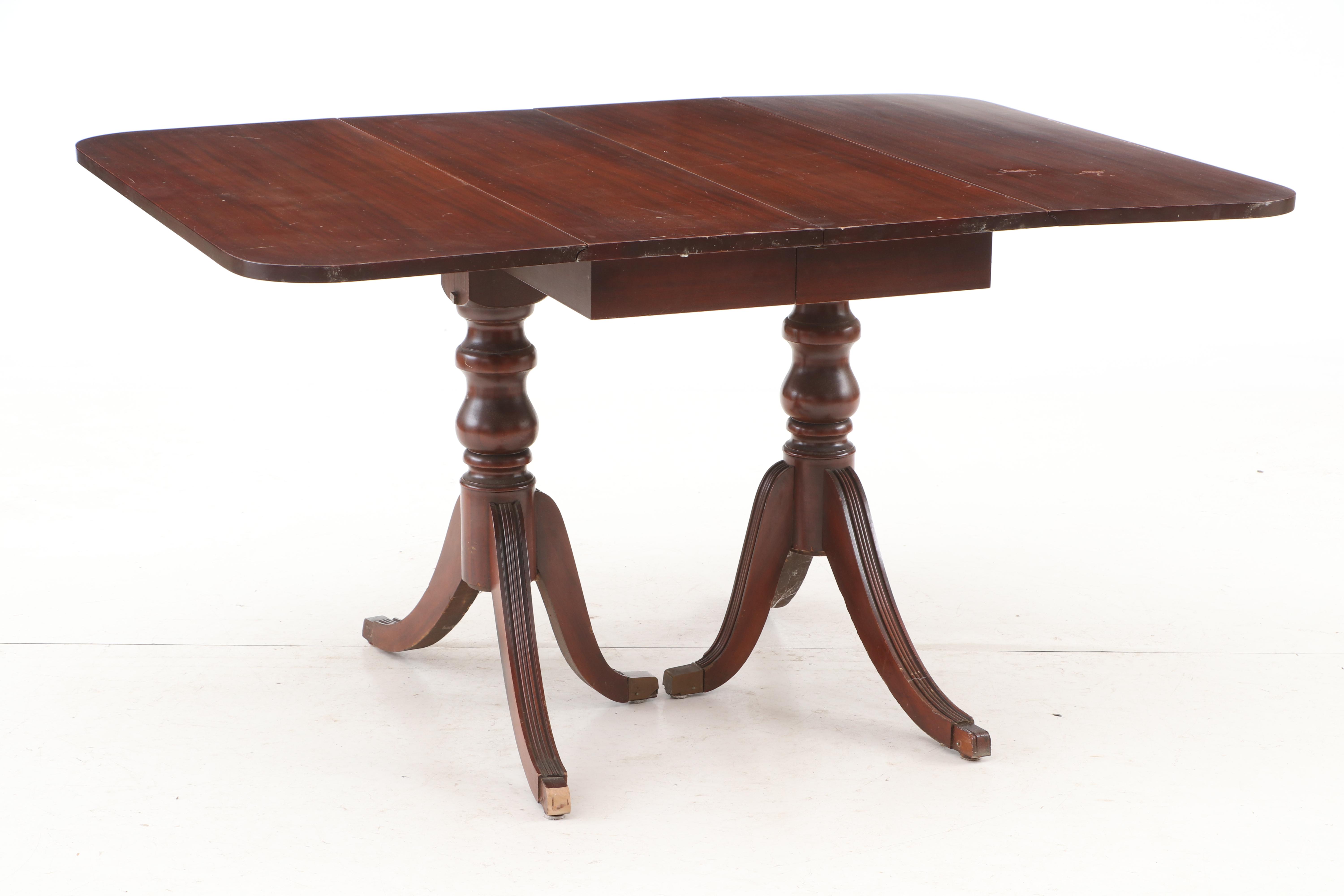 Duncan Phyfe Style DropLeaf Expandable Table by Jefferson Wood Working