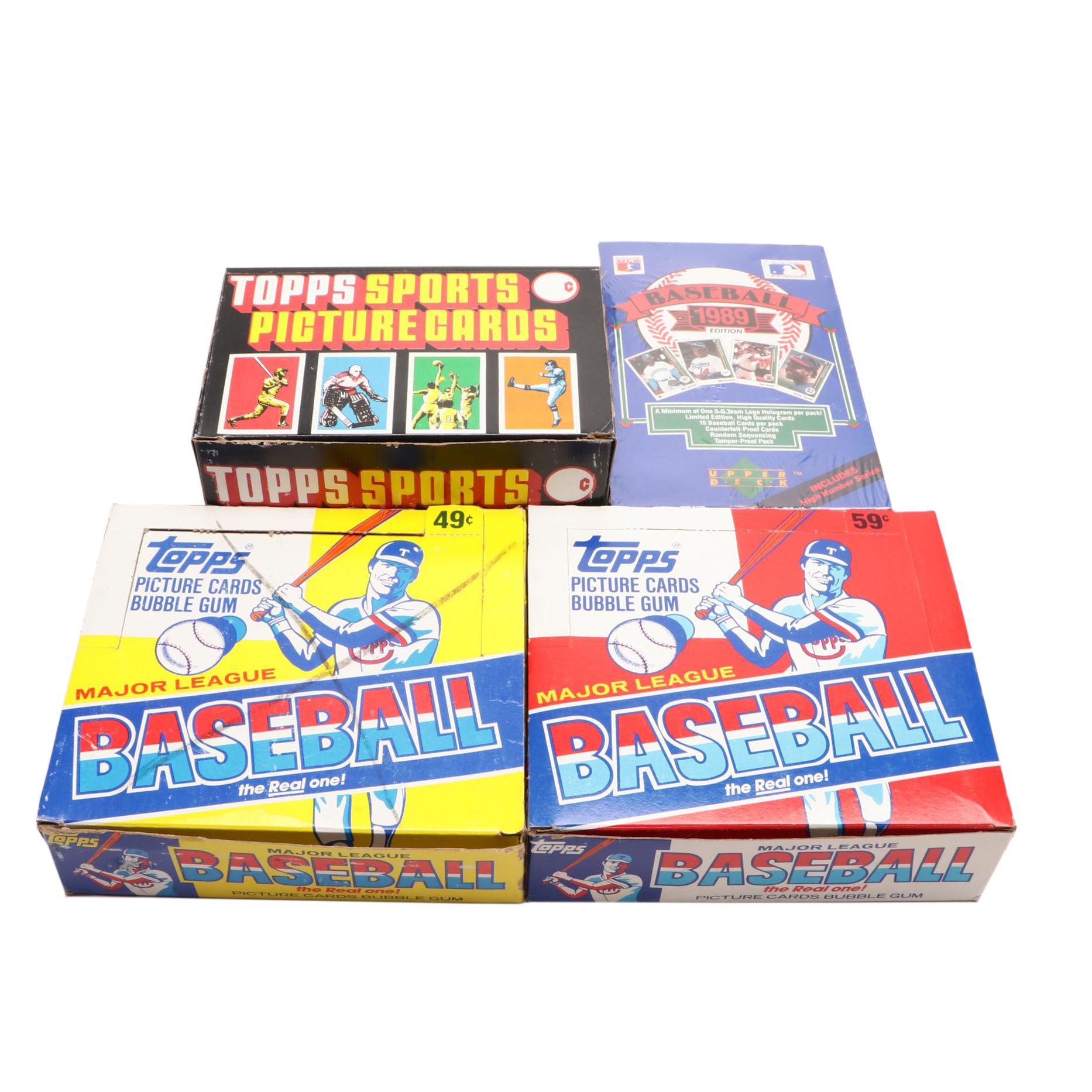 Unopened Baseball Card Boxes and Rack Packs EBTH