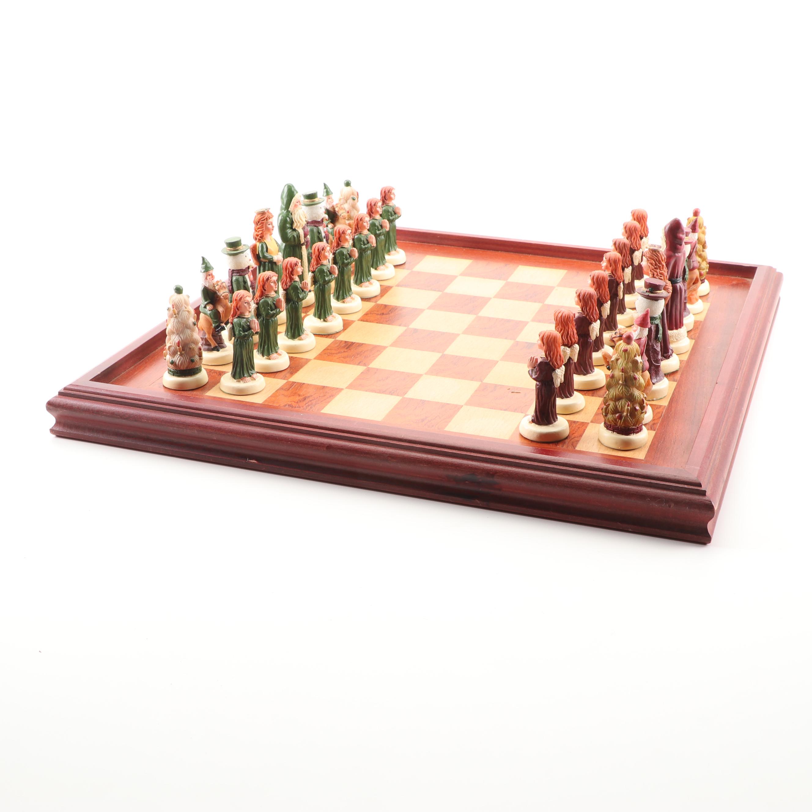 Holiday Themed Chess Set EBTH