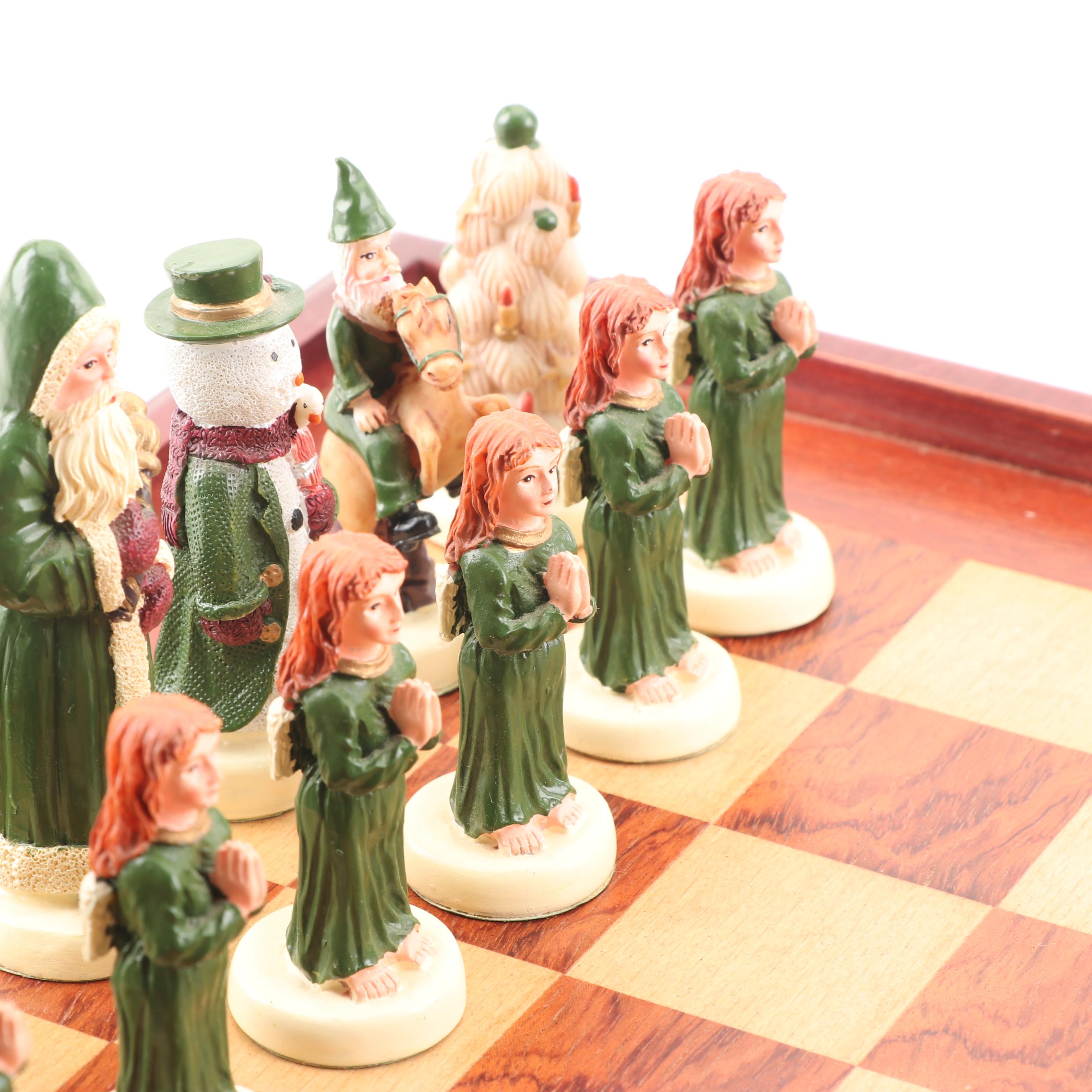 Holiday Themed Chess Set EBTH