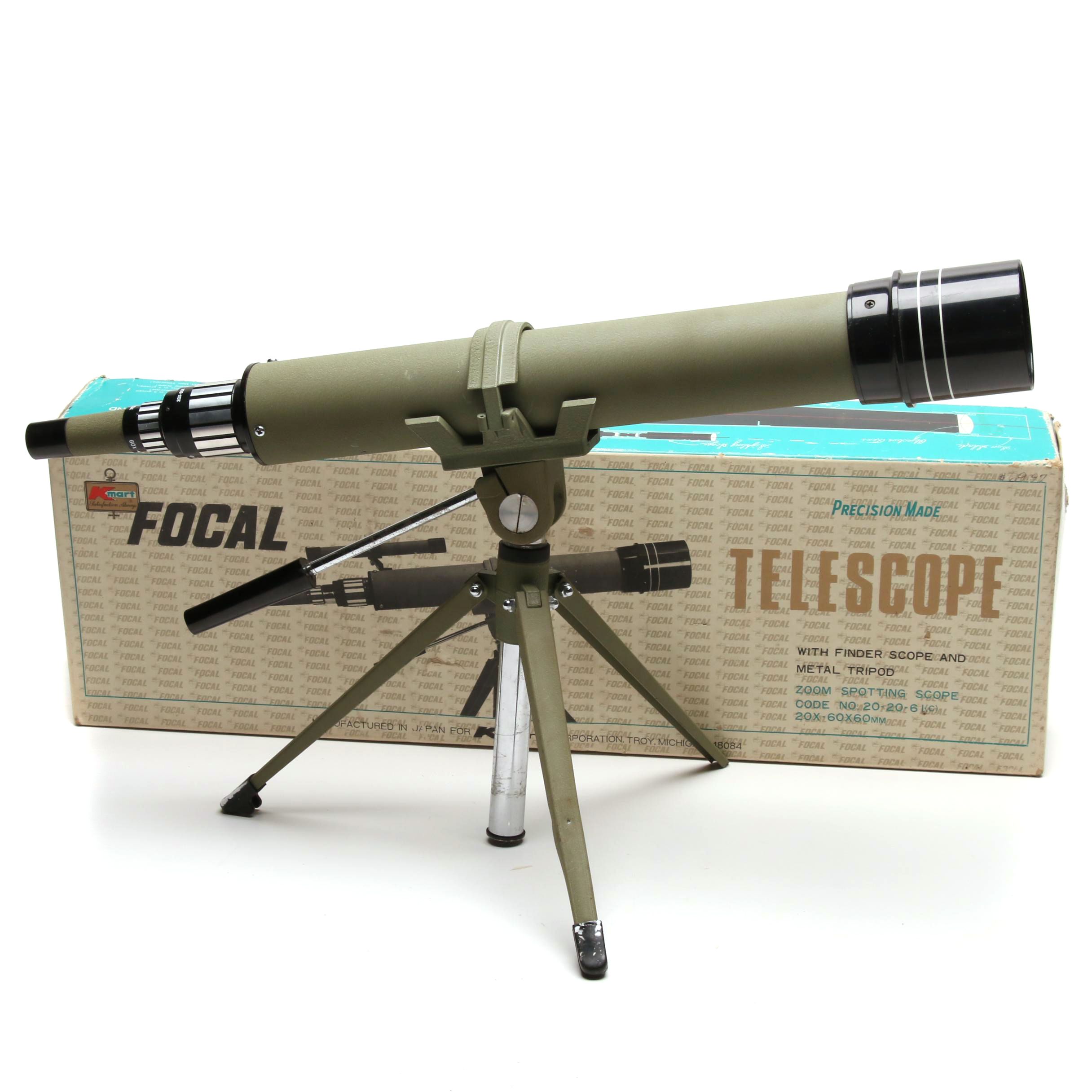 Vintage Boxed Kmart Focal Zoom Spotting Telescope EBTH